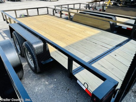 &lt;div class=&quot;&quot; style=&quot;box-sizing: border-box; font-family: Verdana; font-size: 13.3333px;&quot;&gt;&lt;span class=&quot;&quot; style=&quot;box-sizing: border-box;&quot;&gt;BRAND NEW 82&quot; x 16&#39; UTILITY TRAILER W/ DOVETAIL AND FOLD DOWN RAMP GATE&lt;/span&gt;&lt;/div&gt;
&lt;div class=&quot;&quot; style=&quot;box-sizing: border-box; font-family: Verdana; font-size: 13.3333px;&quot;&gt;&lt;span class=&quot;&quot; style=&quot;box-sizing: border-box; font-size: 9pt;&quot;&gt;&amp;nbsp;&lt;/span&gt;&lt;/div&gt;
&lt;div class=&quot;&quot; style=&quot;box-sizing: border-box; font-family: Verdana; font-size: 13.3333px;&quot;&gt;&lt;span class=&quot;&quot; style=&quot;box-sizing: border-box; font-family: verdana, geneva; font-size: 10pt;&quot;&gt;STANDARD FEATURES:&lt;/span&gt;&lt;/div&gt;
&lt;div class=&quot;&quot; style=&quot;box-sizing: border-box; font-size: 10pt; font-family: verdana, geneva;&quot;&gt;&amp;nbsp;&lt;/div&gt;
&lt;div class=&quot;&quot; style=&quot;box-sizing: border-box; font-family: Verdana; font-size: 13.3333px;&quot;&gt;&lt;span class=&quot;&quot; style=&quot;box-sizing: border-box; font-family: verdana, geneva;&quot;&gt;PROUDLY MADE IN THE U.S.A.&lt;/span&gt;&lt;/div&gt;
&lt;div class=&quot;&quot; style=&quot;box-sizing: border-box; font-family: Verdana; font-size: 13.3333px;&quot;&gt;&lt;span class=&quot;&quot; style=&quot;box-sizing: border-box; font-family: verdana, geneva;&quot;&gt;&amp;nbsp;&lt;/span&gt;&lt;/div&gt;
&lt;div class=&quot;&quot; style=&quot;box-sizing: border-box; font-family: Verdana; font-size: 13.3333px;&quot;&gt;&lt;span class=&quot;&quot; style=&quot;box-sizing: border-box; font-family: verdana, geneva;&quot;&gt;- 82&quot; X 16&#39; LANDSCAPE / UTILITY TRAILER&lt;/span&gt;&lt;/div&gt;
&lt;div class=&quot;&quot; style=&quot;box-sizing: border-box; font-family: Verdana; font-size: 13.3333px;&quot;&gt;&lt;span class=&quot;&quot; style=&quot;box-sizing: border-box; font-family: verdana, geneva;&quot;&gt;- 16&#39; DECK (14&#39; + 2&#39; = 16&#39;)&lt;/span&gt;&lt;/div&gt;
&lt;div class=&quot;&quot; style=&quot;box-sizing: border-box; font-family: Verdana; font-size: 13.3333px;&quot;&gt;&lt;span class=&quot;&quot; style=&quot;box-sizing: border-box; font-family: verdana, geneva;&quot;&gt;- 2-3,500 DEXTER ALL-WHEEL ELECTRIC E-Z LUBE BRAKE AXLES&lt;/span&gt;&lt;/div&gt;
&lt;div class=&quot;&quot; style=&quot;box-sizing: border-box; font-family: Verdana; font-size: 13.3333px;&quot;&gt;&lt;span class=&quot;&quot; style=&quot;box-sizing: border-box; font-family: verdana, geneva;&quot;&gt;- 4&quot; CHANNEL WRAP-A-ROUND TONGUE&lt;/span&gt;&lt;/div&gt;
&lt;div class=&quot;&quot; style=&quot;box-sizing: border-box; font-family: Verdana; font-size: 13.3333px;&quot;&gt;&lt;span class=&quot;&quot; style=&quot;box-sizing: border-box; font-family: verdana, geneva;&quot;&gt;- 48&quot; REMOVABLE REAR EXPANDED METAL RAMP GATE&lt;/span&gt;&lt;/div&gt;
&lt;div class=&quot;&quot; style=&quot;box-sizing: border-box; font-family: Verdana; font-size: 13.3333px;&quot;&gt;&lt;span class=&quot;&quot; style=&quot;box-sizing: border-box; font-family: verdana, geneva;&quot;&gt;- 2&quot; UPRIGHTS&lt;/span&gt;&lt;/div&gt;
&lt;div class=&quot;&quot; style=&quot;box-sizing: border-box; font-family: Verdana; font-size: 13.3333px;&quot;&gt;&lt;span class=&quot;&quot; style=&quot;box-sizing: border-box; font-family: verdana, geneva;&quot;&gt;- 2&quot; TUBE RAILS&lt;/span&gt;&lt;/div&gt;
&lt;div class=&quot;&quot; style=&quot;box-sizing: border-box; font-family: Verdana; font-size: 13.3333px;&quot;&gt;&lt;span class=&quot;&quot; style=&quot;box-sizing: border-box; font-family: verdana, geneva;&quot;&gt;- TREAD PLATE FENDERS&lt;/span&gt;&lt;/div&gt;
&lt;div class=&quot;&quot; style=&quot;box-sizing: border-box; font-family: Verdana; font-size: 13.3333px;&quot;&gt;&lt;span class=&quot;&quot; style=&quot;box-sizing: border-box; font-family: verdana, geneva;&quot;&gt;- 2 5/16&quot; COUPLER&lt;/span&gt;&lt;/div&gt;
&lt;div class=&quot;&quot; style=&quot;box-sizing: border-box; font-family: Verdana; font-size: 13.3333px;&quot;&gt;&lt;span class=&quot;&quot; style=&quot;box-sizing: border-box; font-family: verdana, geneva;&quot;&gt;- SAFETY CHAINS&lt;/span&gt;&lt;/div&gt;
&lt;div class=&quot;&quot; style=&quot;box-sizing: border-box; font-family: Verdana; font-size: 13.3333px;&quot;&gt;&lt;span class=&quot;&quot; style=&quot;box-sizing: border-box; font-family: verdana, geneva;&quot;&gt;- 7-WAY ROUND ELECTRICAL PLUG&lt;/span&gt;&lt;/div&gt;
&lt;div class=&quot;&quot; style=&quot;box-sizing: border-box; font-family: Verdana; font-size: 13.3333px;&quot;&gt;&lt;span class=&quot;&quot; style=&quot;box-sizing: border-box; font-family: verdana, geneva;&quot;&gt;- BATTERY BACK-UP &amp;amp; SAFETY SWITCH&lt;/span&gt;&lt;/div&gt;
&lt;div class=&quot;&quot; style=&quot;box-sizing: border-box; font-family: Verdana; font-size: 13.3333px;&quot;&gt;&lt;span class=&quot;&quot; style=&quot;box-sizing: border-box; font-family: verdana, geneva;&quot;&gt;- L.E.D. LIGHTING&lt;/span&gt;&lt;/div&gt;
&lt;div class=&quot;&quot; style=&quot;box-sizing: border-box; font-family: Verdana; font-size: 13.3333px;&quot;&gt;&lt;span class=&quot;&quot; style=&quot;box-sizing: border-box; font-family: verdana, geneva;&quot;&gt;- 2 X 8 PRESSURE TREATED WOOD DECK&lt;/span&gt;&lt;/div&gt;
&lt;div class=&quot;&quot; style=&quot;box-sizing: border-box; font-family: Verdana; font-size: 13.3333px;&quot;&gt;&lt;span class=&quot;&quot; style=&quot;box-sizing: border-box; font-family: verdana, geneva;&quot;&gt;- WELDED D-RINGS (FOR TIE DOWN)&lt;/span&gt;&lt;/div&gt;
&lt;div class=&quot;&quot; style=&quot;box-sizing: border-box; font-family: Verdana; font-size: 13.3333px;&quot;&gt;&lt;span class=&quot;&quot; style=&quot;box-sizing: border-box; font-family: verdana, geneva;&quot;&gt;- 2K A-FRAME TOP WIND JACK&lt;/span&gt;&lt;/div&gt;
&lt;div class=&quot;&quot; style=&quot;box-sizing: border-box; font-family: Verdana; font-size: 13.3333px;&quot;&gt;&lt;span class=&quot;&quot; style=&quot;box-sizing: border-box; font-family: verdana, geneva;&quot;&gt;- D.O.T. TAPE&lt;/span&gt;&lt;/div&gt;
&lt;div class=&quot;&quot; style=&quot;box-sizing: border-box; font-family: Verdana; font-size: 13.3333px;&quot;&gt;&lt;span class=&quot;&quot; style=&quot;box-sizing: border-box; font-family: verdana, geneva;&quot;&gt;- 15&quot; RADIAL TIRES&lt;/span&gt;&lt;/div&gt;
&lt;div class=&quot;&quot; style=&quot;box-sizing: border-box; font-family: Verdana; font-size: 13.3333px;&quot;&gt;&lt;span class=&quot;&quot; style=&quot;box-sizing: border-box; font-family: verdana, geneva;&quot;&gt;- SPARE TIRE MOUNT.&lt;/span&gt;&lt;/div&gt;
&lt;div class=&quot;&quot; style=&quot;box-sizing: border-box; font-size: 10pt; font-family: verdana, geneva;&quot;&gt;&amp;nbsp;&lt;/div&gt;
&lt;div class=&quot;&quot; style=&quot;box-sizing: border-box; font-size: 10pt; font-family: verdana, geneva;&quot;&gt;&amp;nbsp;&lt;/div&gt;
&lt;div class=&quot;&quot; style=&quot;box-sizing: border-box; font-family: Verdana; font-size: 13.3333px;&quot;&gt;&lt;span class=&quot;&quot; style=&quot;box-sizing: border-box;&quot;&gt;* FINANCING IS AVAILABLE W/ APPROVED CREDIT *&lt;/span&gt;&lt;/div&gt;
&lt;div class=&quot;&quot; style=&quot;box-sizing: border-box; font-family: Verdana; font-size: 13.3333px;&quot;&gt;&amp;nbsp;&lt;/div&gt;
&lt;div class=&quot;&quot; style=&quot;box-sizing: border-box; font-family: Verdana; font-size: 13.3333px;&quot;&gt;&lt;span class=&quot;&quot; style=&quot;box-sizing: border-box;&quot;&gt;* RENT TO OWN OPTIONS AVAILABLE W/ NO CREDIT CHECK - LOW DOWN PAYMENTS *&lt;/span&gt;&lt;/div&gt;
&lt;div class=&quot;&quot; style=&quot;box-sizing: border-box; font-family: Verdana; font-size: 13.3333px;&quot;&gt;&lt;span class=&quot;&quot; style=&quot;box-sizing: border-box; font-size: 9pt;&quot;&gt;&amp;nbsp;&lt;/span&gt;&lt;/div&gt;
&lt;div class=&quot;&quot; style=&quot;box-sizing: border-box; font-family: Verdana; font-size: 13.3333px;&quot;&gt;&lt;span class=&quot;&quot; style=&quot;box-sizing: border-box; font-size: 9pt;&quot;&gt;&amp;nbsp;&lt;/span&gt;&lt;/div&gt;
&lt;div class=&quot;&quot; style=&quot;box-sizing: border-box; font-family: Verdana; font-size: 13.3333px;&quot;&gt;&lt;span class=&quot;&quot; style=&quot;box-sizing: border-box;&quot;&gt;Manufacturers Title and Limited Warranty Included&lt;/span&gt;&lt;/div&gt;
&lt;div class=&quot;&quot; style=&quot;box-sizing: border-box; font-family: Verdana; font-size: 13.3333px;&quot;&gt;&lt;span class=&quot;&quot; style=&quot;box-sizing: border-box;&quot;&gt;&amp;nbsp;&lt;/span&gt;&lt;/div&gt;
&lt;div class=&quot;&quot; style=&quot;box-sizing: border-box; font-family: Verdana; font-size: 13.3333px;&quot;&gt;&lt;span class=&quot;&quot; style=&quot;box-sizing: border-box;&quot;&gt;Trailer is offered @ factory direct pricing with pick up at our FL, GA, or TN locations...We also offer Nationwide Delivery. Please ask for more information about our optional delivery services.&amp;nbsp; &amp;nbsp;&lt;/span&gt;&lt;/div&gt;
&lt;div class=&quot;&quot; style=&quot;box-sizing: border-box; font-family: Verdana; font-size: 13.3333px;&quot;&gt;&lt;span class=&quot;&quot; style=&quot;box-sizing: border-box;&quot;&gt;&amp;nbsp;&lt;/span&gt;&lt;/div&gt;
&lt;div class=&quot;&quot; style=&quot;box-sizing: border-box; font-family: Verdana; font-size: 13.3333px;&quot;&gt;&lt;span class=&quot;&quot; style=&quot;box-sizing: border-box;&quot;&gt;*Trailer Shown with Optional Trim*&lt;/span&gt;&lt;/div&gt;
&lt;div class=&quot;&quot; style=&quot;box-sizing: border-box; font-family: Verdana; font-size: 13.3333px;&quot;&gt;&lt;span class=&quot;&quot; style=&quot;box-sizing: border-box;&quot;&gt;All Trailers are D.O.T. Compliant for all 50 States, Canada, &amp;amp; Mexico.&amp;nbsp;&lt;/span&gt;&lt;/div&gt;
&lt;div class=&quot;&quot; style=&quot;box-sizing: border-box; font-family: Verdana; font-size: 13.3333px;&quot;&gt;&lt;span class=&quot;&quot; style=&quot;box-sizing: border-box;&quot;&gt;&amp;nbsp;&lt;/span&gt;&lt;/div&gt;
&lt;div class=&quot;&quot; style=&quot;box-sizing: border-box; font-family: Verdana; font-size: 13.3333px;&quot;&gt;&lt;span class=&quot;&quot; style=&quot;box-sizing: border-box;&quot;&gt;FOR MORE INFORMATION CALL:&lt;/span&gt;&lt;/div&gt;
&lt;div class=&quot;&quot; style=&quot;box-sizing: border-box; font-family: Verdana; font-size: 13.3333px;&quot;&gt;&lt;span class=&quot;&quot; style=&quot;box-sizing: border-box;&quot;&gt;888-710-2112&lt;/span&gt;&lt;/div&gt;