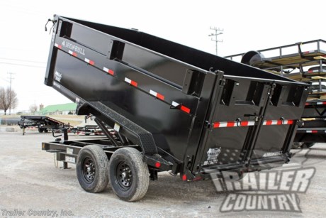 &lt;p&gt;Brand New 7&#39; x 16&#39; Iron Bull Scissor Hoist Hydraulic Dump Trailer w/ 48&quot; High Sides, Remote Power Up &amp;amp; Down, and MORE!&lt;/p&gt;
&lt;p&gt;&amp;nbsp;&lt;/p&gt;
&lt;p&gt;Up for your Consideration is a Brand New Model 7&#39;x16&#39; Tandem Axle, Bumper Pull, Scissor Hoist Hydraulic Dump Trailer, 7 GA Steel Floor and 3 Way Combo Spreader Gate.&lt;/p&gt;
&lt;p&gt;&amp;nbsp;&lt;/p&gt;
&lt;p&gt;Also Great for Roofing - Construction - Storm Clean Up - Equipment Hauling - Landscaping &amp;amp; More!&lt;/p&gt;
&lt;p&gt;Standard Features:&lt;/p&gt;
&lt;p&gt;Proudly Made in the U.S.A.&amp;nbsp;&lt;/p&gt;
&lt;p&gt;Heavy Duty 6&quot; I-Beam Main Frame&lt;/p&gt;
&lt;p&gt;6&quot; I-Beam Tongue Frame&lt;/p&gt;
&lt;p&gt;7 Gauge Steel Floor&lt;/p&gt;
&lt;p&gt;10 Gauge Steel Side Walls&lt;/p&gt;
&lt;p&gt;48&quot; High Sides&lt;/p&gt;
&lt;p&gt;(2) 7,000 lb Nev-R-Adjust All Wheel Electric Brake E-Z Lube Axles&lt;/p&gt;
&lt;p&gt;14,990 lb G.V.W.R.&amp;nbsp;&amp;nbsp;&lt;/p&gt;
&lt;p&gt;Emergency Break-A-Way Kit&lt;/p&gt;
&lt;p&gt;Hydraulic Scissor Hoist w/ Power Up &amp;amp; Down&amp;nbsp;&lt;/p&gt;
&lt;p&gt;12V DC Hydraulic Pump (Power Up and Power Down) w/ Remote in Locking Storage Box&lt;/p&gt;
&lt;p&gt;Deep Cycle Marine Battery&lt;/p&gt;
&lt;p&gt;5 AMP 110V Battery Charger&lt;/p&gt;
&lt;p&gt;2 5/16&quot; Adjustable Heavy Duty Coupler&amp;nbsp;&lt;/p&gt;
&lt;p&gt;Heavy Duty 14 Gauge Steel Treadplate Fenders&lt;/p&gt;
&lt;p&gt;Heavy Duty Safety Chains - w/ Hooks&lt;/p&gt;
&lt;p&gt;Sherwin-Williams Powdura Powder Coated Black Paint w/ One Cure Primer&lt;/p&gt;
&lt;p&gt;&amp;nbsp;10,000 lb Spring-Loaded Drop Leg Jack&lt;/p&gt;
&lt;p&gt;3 - Way Combination Rear Barn Style / Spreader Gate w/ Lock &amp;amp; Hold Back Chains&lt;/p&gt;
&lt;p&gt;7-Way Round Electrical Plug&lt;/p&gt;
&lt;p&gt;Sealed Wiring Harness&lt;/p&gt;
&lt;p&gt;Tires - ST235-80R-16 LRE 10 Ply Radial Tires&lt;/p&gt;
&lt;p&gt;Wheels - 16&quot; Mod Wheels&lt;/p&gt;
&lt;p&gt;(2) 16&quot; x 80&quot; Slide - In Heavy Duty Ramps&lt;/p&gt;
&lt;p&gt;Stake Pockets/ Tie Downs - All Round Top Rail&lt;/p&gt;
&lt;p&gt;5,000 lb Welded Tie Downs Inside Dump Box&lt;/p&gt;
&lt;p&gt;Spare Tire Holder&lt;/p&gt;
&lt;p&gt;Retractable Tarp Kit&lt;/p&gt;
&lt;p&gt;D.O.T. Compliant L.E.D. Lighting System&lt;/p&gt;
&lt;p&gt;D.O.T. Reflective Tape&lt;/p&gt;
&lt;p&gt;&amp;nbsp;&lt;/p&gt;
&lt;p&gt;&amp;nbsp;&lt;/p&gt;
&lt;p&gt;FINANCING IS AVAILABLE W/APPROVED CREDIT&lt;/p&gt;
&lt;p&gt;&amp;nbsp;&lt;/p&gt;
&lt;p&gt;Manufacturers Title and Limited Warranty Included&lt;/p&gt;
&lt;p&gt;&amp;nbsp;&lt;/p&gt;
&lt;p&gt;Trailer is offered @ factory direct pricing with pick up at our TN location...We also offer Nationwide Delivery. Please ask for more information about our optional delivery services.&amp;nbsp; &amp;nbsp;&lt;/p&gt;
&lt;p&gt;&amp;nbsp;&lt;/p&gt;
&lt;p&gt;*Trailer Shown with Optional Trim*&lt;/p&gt;
&lt;p&gt;All Trailers are D.O.T. Compliant for all 50 States, Canada, &amp;amp; Mexico.&lt;/p&gt;
&lt;p&gt;&amp;nbsp;&lt;/p&gt;
&lt;p&gt;Trailer is also listed Locally for Sale, Please Confirm Availability&lt;/p&gt;
&lt;p&gt;&amp;nbsp;&lt;/p&gt;
&lt;p&gt;FOR MORE INFORMATION CALL:&lt;/p&gt;
&lt;p&gt;888-710-2112&lt;/p&gt;
