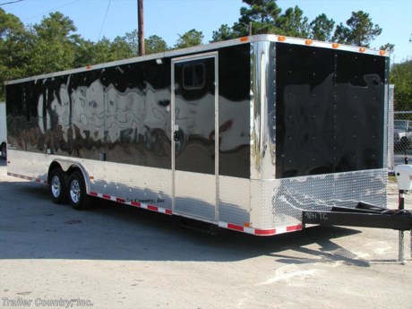 &lt;p&gt;&amp;nbsp;&lt;strong&gt;NEW 8.5 x 28 ENCLOSED CARHAULER / CARGO TRAILER&lt;/strong&gt;&lt;/p&gt;
&lt;p&gt;Up for your consideration is a Brand New HEAVY DUTY 8.5 x 28 Tandem Axle, Enclosed/Carhauler Trailer.&lt;/p&gt;
&lt;p&gt;YOU&#39;VE SEEN THE REST...NOW BUY THE BEST!&amp;nbsp;&amp;nbsp;&lt;/p&gt;
&lt;p&gt;&lt;strong&gt;&lt;span style=&quot;text-decoration: underline;&quot;&gt;Standard Elite Series Features&lt;/span&gt;&lt;/strong&gt;:&lt;br /&gt;&lt;br /&gt;&amp;nbsp;&amp;nbsp;&amp;nbsp; * Heavy Duty 8&quot; I-Beam Main Frame with 2x6 Tube&lt;br /&gt;&amp;nbsp;&amp;nbsp;&amp;nbsp; * Heavy Duty 42&quot; Triple Tube Tongue&lt;br /&gt;&amp;nbsp;&amp;nbsp;&amp;nbsp; * Heavy Duty 1&quot; x 1 1/2&quot; Square Tubing Wall Studs &amp;amp; Roof Bows&lt;br /&gt;&amp;nbsp;&amp;nbsp;&amp;nbsp; * Heavy Duty Rear Spring Assisted Ramp Door with (2) Barlocks for Security, EZ Lube Hinge Pins, &amp;amp; 16&quot; Transitional Ramp Flap&lt;br /&gt;&amp;nbsp;&amp;nbsp;&amp;nbsp; * 4 - 5,000lb Flush Floor Mounted D-Rings&lt;br /&gt;&amp;nbsp;&amp;nbsp;&amp;nbsp; * 28&#39; Box Space&lt;br /&gt;&amp;nbsp;&amp;nbsp;&amp;nbsp; * 16&quot; On Center Walls&lt;/p&gt;
&lt;p&gt;&amp;nbsp; &amp;nbsp; * 16&quot; On Center Floors&lt;/p&gt;
&lt;p&gt;&amp;nbsp; &amp;nbsp; * 16&quot; On Center Roof Bows&lt;br /&gt;&amp;nbsp;&amp;nbsp;&amp;nbsp; * (2) 5,200lb 4&quot; &quot;Dexter&quot; Drop Axles w/ All Wheel Electric Brakes &amp;amp; EZ LUBE Grease Fittings (Self Adjusting Axles)&lt;br /&gt;&amp;nbsp;&amp;nbsp;&amp;nbsp; * 48&quot; Side Door with RV Flush Lock &amp;amp; Bar Lock&lt;br /&gt;&amp;nbsp;&amp;nbsp;&amp;nbsp; * ATP Diamond Plate Recessed Step-Up&lt;br /&gt;&amp;nbsp;&amp;nbsp;&amp;nbsp; * 6&#39;6&quot; Interior Height&lt;br /&gt;&amp;nbsp;&amp;nbsp;&amp;nbsp; * Galvalume Seamed Roof with Thermo Ply Ceiling Liner&lt;br /&gt;&amp;nbsp;&amp;nbsp;&amp;nbsp; * 2 5/16&quot; Coupler w/ Snapper Pin&lt;br /&gt;&amp;nbsp;&amp;nbsp;&amp;nbsp; * Heavy Duty Safety Chains&lt;br /&gt;&amp;nbsp;&amp;nbsp;&amp;nbsp; * 7-Way Round RV Electrical Wiring Harness w/ Battery Back-Up &amp;amp; Safety Switch&lt;br /&gt;&amp;nbsp;&amp;nbsp;&amp;nbsp; * 3/8&quot; Heavy Duty Grade Plywood Walls&lt;br /&gt;&amp;nbsp;&amp;nbsp;&amp;nbsp; * 3/4&quot; Heavy Duty Top Grade&amp;nbsp;Plywood Floors&amp;nbsp;&lt;br /&gt;&amp;nbsp;&amp;nbsp;&amp;nbsp; * Heavy Duty Smooth Fender Flares&lt;br /&gt;&amp;nbsp;&amp;nbsp;&amp;nbsp; * 2K A-Frame Top Wind Jack&lt;br /&gt;&amp;nbsp;&amp;nbsp;&amp;nbsp; * Deluxe Molded License Plate Holder w/ Tag Light&lt;br /&gt;&amp;nbsp;&amp;nbsp;&amp;nbsp; * Top Quality Exterior Grade Paint&lt;br /&gt;&amp;nbsp;&amp;nbsp;&amp;nbsp; * (1) Non-Powered Interior Roof Vent&lt;br /&gt;&amp;nbsp;&amp;nbsp;&amp;nbsp; * (1) 12 Volt Interior Trailer Light w/ Wall Switch&lt;br /&gt;&amp;nbsp;&amp;nbsp;&amp;nbsp; * 24&quot; Diamond Plate ATP Front Stone Guard&lt;br /&gt;&amp;nbsp;&amp;nbsp;&amp;nbsp; * Smooth Polished Aluminum Front &amp;amp; Rear Corner Caps&lt;br /&gt;&amp;nbsp;&amp;nbsp;&amp;nbsp; * 15&quot; Radial (ST22575R15) Tires &amp;amp; Wheels&lt;br /&gt;&amp;nbsp; &amp;nbsp; * Complete Exterior L.E.D. Lighting Package&lt;/p&gt;
&lt;p&gt;&lt;strong&gt;&lt;span style=&quot;text-decoration: underline;&quot;&gt;Up-Graded Options&lt;/span&gt;:&lt;/strong&gt;&lt;br /&gt;&lt;br /&gt;&amp;nbsp;&amp;nbsp;&amp;nbsp; *&amp;nbsp;8.5 Wide Overhead Cabinet&lt;br /&gt;&amp;nbsp;&amp;nbsp;&amp;nbsp; *&amp;nbsp;6 Wide Base Cabinet&lt;br /&gt;&amp;nbsp;&amp;nbsp;&amp;nbsp; *&amp;nbsp;Electrical Package (5-110Volt Interior Recepts, 1-Wall Switch, 2-4&#39; Florescent Lights, 30 Amp Panel Box w/ 25&#39; Life Line)&lt;br /&gt;&amp;nbsp;&amp;nbsp;&amp;nbsp; * Extra Interior 12-Volt Dome Light&amp;nbsp;&lt;br /&gt;&amp;nbsp;&amp;nbsp;&amp;nbsp; *&amp;nbsp;Extra Non-Powered Roof Vent&lt;br /&gt;&amp;nbsp;&amp;nbsp;&amp;nbsp; *&amp;nbsp;Partition Walls w/ 32&quot; Walk&amp;nbsp;through&amp;nbsp;Door (21 Foot from&amp;nbsp;Rear of Trailer)&lt;br /&gt;&amp;nbsp;&amp;nbsp;&amp;nbsp; *&amp;nbsp;12&quot;&amp;nbsp;x 18&quot; Window&lt;br /&gt;&amp;nbsp;&amp;nbsp;&amp;nbsp; *&amp;nbsp;54&quot; Driver Side Escape Door&lt;br /&gt;&amp;nbsp;&amp;nbsp;&amp;nbsp; *&amp;nbsp;Up-Graded 36&quot; Side Door w/ Window &amp;amp; No Bar-Lock&lt;br /&gt;&amp;nbsp;&amp;nbsp;&amp;nbsp; *&amp;nbsp;4-Way 12-Volt Exterior Quartz Light&lt;br /&gt;&amp;nbsp;&amp;nbsp;&amp;nbsp; *&amp;nbsp;ATP-Diamond Plate&amp;nbsp;Ramp Door &amp;amp; 16&quot; Transitional Flap&lt;br /&gt;&amp;nbsp;&amp;nbsp;&amp;nbsp; *&amp;nbsp;&amp;nbsp;24&quot; ATP-DIamond Plate Sides &amp;amp; Rear&lt;br /&gt;&amp;nbsp;&amp;nbsp;&amp;nbsp; *&amp;nbsp;ATP-Diamond Plate Floor on Rear 21 Foot&lt;br /&gt;&amp;nbsp;&amp;nbsp;&amp;nbsp; *&amp;nbsp;Black &amp;amp; White Checkered Vinyl Floor in Front 7 Foot&lt;br /&gt;&amp;nbsp;&amp;nbsp;&amp;nbsp; *&amp;nbsp;Recessed Winch Plate&lt;br /&gt;&amp;nbsp;&amp;nbsp;&amp;nbsp; *&amp;nbsp;Recessed Spare Tire Compartment in Floor&lt;br /&gt;&amp;nbsp;&amp;nbsp;&amp;nbsp; *&amp;nbsp;3,500 Lbs&amp;nbsp;Electric Jack w/ Power Up/Down and Light&lt;br /&gt;&amp;nbsp;&amp;nbsp;&amp;nbsp; *&amp;nbsp;Rear Back-Up Lights&lt;br /&gt;&amp;nbsp;&amp;nbsp;&amp;nbsp; *&amp;nbsp;Pull Out Step under Side Door&lt;br /&gt;&amp;nbsp;&amp;nbsp;&amp;nbsp; *&amp;nbsp;White Vinyl Walls &amp;amp; Ceiling in&amp;nbsp;Front 7 Foot area&lt;br /&gt;&amp;nbsp;&amp;nbsp;&amp;nbsp; *&amp;nbsp;White Metal Walls &amp;amp; Ceiling in Rear 21 Foot area&lt;br /&gt;&amp;nbsp;&amp;nbsp;&amp;nbsp; *&amp;nbsp;Aluminum Star Mag&amp;nbsp;Wheels w/ Chrome Center Caps &amp;amp; Lug Nuts&lt;br /&gt;&amp;nbsp;&amp;nbsp;&amp;nbsp; *&amp;nbsp;Radial Tires&lt;/p&gt;
&lt;p&gt;&amp;nbsp;&lt;/p&gt;
&lt;p&gt;* * N.A.T.M. Inspected and Certified * *&lt;br /&gt;* * Manufacturers Title and 5 Year Limited Warranty Included * *&lt;br /&gt;* * PRODUCT LIABILITY INSURANCE * *&lt;br /&gt;* * FINANCING IS AVAILABLE W/ APPROVED CREDIT * *&lt;/p&gt;
&lt;p&gt;ASK US ABOUT OUR RENT TO OWN PROGRAM - NO CREDIT CHECK - LOW DOWN PAYMENT&lt;/p&gt;
&lt;p&gt;&lt;br /&gt;Trailer is offered @ factory direct pick up in Willacoochee, GA...We also offer Nationwide Delivery, please contact us for more information.&lt;br /&gt;CALL: 888-710-2112&lt;/p&gt;