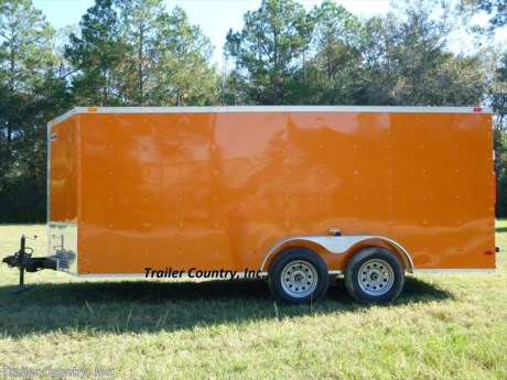&lt;p&gt;&lt;strong&gt;NEW 7&#39; X 16&#39;&amp;nbsp;&quot;&lt;em&gt;&lt;span style=&quot;text-decoration: underline;&quot;&gt;ALL AMERICAN&lt;/span&gt;&lt;/em&gt;&lt;strong&gt;&quot; Series ENCLOSED CARGO TRAILER&lt;/strong&gt;&lt;/strong&gt;&lt;/p&gt;
&lt;p&gt;&lt;strong&gt;Up for your consideration is a Brand New ALL AMERICAN&amp;nbsp;Series Model 7x16 Tandem Axle, V-Nosed Enclosed Trailer&lt;/strong&gt;&lt;/p&gt;
&lt;p&gt;&lt;strong&gt;! ! !&amp;nbsp;ALL the&amp;nbsp;&lt;strong&gt;&lt;span style=&quot;text-decoration: underline;&quot;&gt;TOP QUALITY FEATURES&lt;/span&gt;&lt;/strong&gt;&amp;nbsp;you want ! ! !&lt;/strong&gt;&lt;/p&gt;
&lt;p&gt;&lt;strong&gt;&lt;strong&gt;&lt;span style=&quot;text-decoration: underline;&quot;&gt;Standard&amp;nbsp;Features&lt;/span&gt;&lt;/strong&gt;:&lt;br /&gt;&lt;br /&gt;&amp;nbsp;&amp;nbsp;&amp;nbsp; * Heavy Duty 2&quot; x 4&quot; Square Tube Main Frame&lt;br /&gt;&amp;nbsp;&amp;nbsp;&amp;nbsp; * Heavy Duty 1&quot; x 1&quot; Square Tubular Wall Studs &amp;amp; Roof Bows&lt;br /&gt;&amp;nbsp;&amp;nbsp;&amp;nbsp; * Rear Spring Assisted Ramp Door with (2) Barlocks for Security &amp;amp; EZ Lube Hinge Pins &amp;amp; 16&quot; Ramp Transition Flap&lt;br /&gt;&amp;nbsp;&amp;nbsp;&amp;nbsp; * 16&#39; Box Space + V-Nose&lt;br /&gt;&amp;nbsp;&amp;nbsp;&amp;nbsp; * 16&quot; On Center Wall and Floor and Ceiling Crossmembers&lt;br /&gt;&amp;nbsp;&amp;nbsp;&amp;nbsp; * Complete Braking System (Electric Brakes on both axles, Battery Back-Up, &amp;amp; Safety Switch)&lt;br /&gt;&amp;nbsp;&amp;nbsp;&amp;nbsp; * (2) 3,500lb &amp;nbsp;4 Inch&amp;nbsp;Drop Axles w/ EZ LUBE Grease Fittings&lt;br /&gt;&amp;nbsp;&amp;nbsp;&amp;nbsp; * 32&quot; Side Door with&amp;nbsp;Rv Style Flush Lock&lt;br /&gt;&amp;nbsp;&amp;nbsp;&amp;nbsp; * 6&#39; Interior Height&lt;br /&gt;&amp;nbsp;&amp;nbsp;&amp;nbsp; * Flat Galvalume Seamed Roof with Luan Ceiling&amp;nbsp;Liner Strip&lt;br /&gt;&amp;nbsp;&amp;nbsp;&amp;nbsp; * 2 5/16&quot; Coupler w/ Snapper Pin&lt;br /&gt;&amp;nbsp;&amp;nbsp;&amp;nbsp; * Heavy Duty Safety Chains&lt;br /&gt;&amp;nbsp;&amp;nbsp;&amp;nbsp; * 7-Way RV Wiring Harness Plug w/ Battery Back-Up &amp;amp; Safety Switch&lt;br /&gt;&amp;nbsp;&amp;nbsp;&amp;nbsp; * 3/8&quot; Heavy Duty Top Grade Plywood Walls&lt;br /&gt;&amp;nbsp;&amp;nbsp;&amp;nbsp; * 3/4&quot; Heavy Duty Top Grade&amp;nbsp;Plywood Floors&lt;br /&gt;&amp;nbsp;&amp;nbsp;&amp;nbsp; * Smooth Teardrop&amp;nbsp;Style Fenders with Wide Side Marker Clearance Lights&lt;br /&gt;&amp;nbsp;&amp;nbsp;&amp;nbsp; * 2K A-Frame Top Wind Jack&lt;br /&gt;&amp;nbsp;&amp;nbsp;&amp;nbsp; * Top Quality Exterior Grade Paint&lt;br /&gt;&amp;nbsp;&amp;nbsp;&amp;nbsp; * (1) Non-Powered Interior Roof Vent&lt;br /&gt;&amp;nbsp;&amp;nbsp;&amp;nbsp; * (1) 12 Volt Interior Trailer Dome&amp;nbsp;Light w/ Wall Switch&lt;br /&gt;&amp;nbsp;&amp;nbsp;&amp;nbsp; * 24&quot; Diamond Plate ATP Front Stone Guard with Matching V-Nose Cap&lt;br /&gt;&amp;nbsp;&amp;nbsp;&amp;nbsp; * 15&quot; Radial (ST20575D15) Tires &amp;amp; Silver Mod Wheels&lt;br /&gt;&amp;nbsp;&amp;nbsp;&amp;nbsp; *&amp;nbsp;Screwed Metal Exterior&lt;br /&gt;&amp;nbsp;&amp;nbsp;&amp;nbsp; *&amp;nbsp;L.E.D. Strip Tail Lights&lt;br /&gt;&amp;nbsp; &amp;nbsp;&amp;nbsp;&lt;/strong&gt;&lt;/p&gt;
&lt;p&gt;&lt;strong&gt;* * Manufacturers Title and Limited Warranty Included * *&lt;br /&gt;* * PRODUCT LIABILITY INSURANCE * *&lt;br /&gt;* * FINANCING IS AVAILABLE W/ APPROVED CREDIT * *&lt;/strong&gt;&lt;/p&gt;
&lt;p&gt;&lt;strong&gt;ASK US ABOUT OUR RENT TO OWN PROGRAM - NO CREDIT CHECK - LOW DOWN PAYMENT. &lt;/strong&gt;&lt;/p&gt;
&lt;p&gt;&lt;strong&gt;&lt;br /&gt;Trailer is offered @ factory direct pick up in Pearson, GA...We also offer Nationwide Delivery, please contact us for more information.&lt;br /&gt;CALL: 888-710-2112&lt;/strong&gt;&lt;/p&gt;