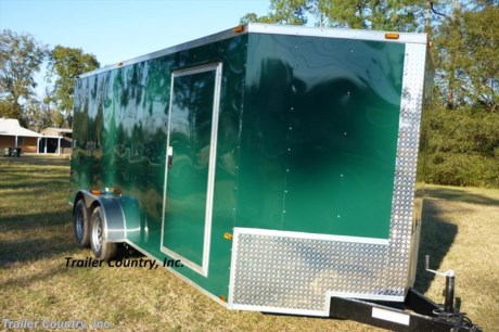 &lt;p&gt;&lt;strong&gt;NEW 7&#39; X 16&#39;&amp;nbsp;&quot;&lt;em&gt;&lt;span style=&quot;text-decoration: underline;&quot;&gt;ALL AMERICAN&lt;/span&gt;&lt;/em&gt;&lt;strong&gt;&quot; Series ENCLOSED CARGO TRAILER&lt;/strong&gt;&lt;/strong&gt;&lt;/p&gt;
&lt;p&gt;&lt;strong&gt;Up for your consideration is a Brand New ALL AMERICAN&amp;nbsp;Series Model 7x16 Tandem Axle, V-Nosed Enclosed Trailer&lt;/strong&gt;&lt;/p&gt;
&lt;p&gt;&lt;strong&gt;! ! !&amp;nbsp;ALL the&amp;nbsp;&lt;strong&gt;&lt;span style=&quot;text-decoration: underline;&quot;&gt;TOP QUALITY FEATURES&lt;/span&gt;&lt;/strong&gt;&amp;nbsp;you want ! ! !&lt;/strong&gt;&lt;/p&gt;
&lt;p&gt;&lt;strong&gt;&lt;strong&gt;&lt;span style=&quot;text-decoration: underline;&quot;&gt;Standard&amp;nbsp;Features&lt;/span&gt;&lt;/strong&gt;:&lt;br /&gt;&lt;br /&gt;&amp;nbsp;&amp;nbsp;&amp;nbsp; * Heavy Duty 2&quot; x 4&quot; Square Tube Main Frame&lt;br /&gt;&amp;nbsp;&amp;nbsp;&amp;nbsp; * Heavy Duty 1&quot; x 1&quot; Square Tubular Wall Studs &amp;amp; Roof Bows&lt;br /&gt;&amp;nbsp;&amp;nbsp;&amp;nbsp; * Rear Spring Assisted Ramp Door with (2) Barlocks for Security &amp;amp; EZ Lube Hinge Pins &amp;amp; 16&quot; Ramp Transition Flap&lt;br /&gt;&amp;nbsp;&amp;nbsp;&amp;nbsp; * 16&#39; Box Space + V-Nose&lt;br /&gt;&amp;nbsp;&amp;nbsp;&amp;nbsp; * 16&quot; On Center Wall and Floor and Ceiling Crossmembers&lt;br /&gt;&amp;nbsp;&amp;nbsp;&amp;nbsp; * Complete Braking System (Electric Brakes on both axles, Battery Back-Up, &amp;amp; Safety Switch)&lt;br /&gt;&amp;nbsp;&amp;nbsp;&amp;nbsp; * (2) 3,500lb 4 Inch&amp;nbsp;Drop Axles w/ EZ LUBE Grease Fittings&lt;br /&gt;&amp;nbsp;&amp;nbsp;&amp;nbsp; * 32&quot; Side Door with&amp;nbsp;RV Style Flush Lock&lt;br /&gt;&amp;nbsp;&amp;nbsp;&amp;nbsp; * 6&#39; Interior Height&lt;br /&gt;&amp;nbsp;&amp;nbsp;&amp;nbsp; * Flat Galvalume Seamed Roof with Luan Ceiling&amp;nbsp;Liner Strip&lt;br /&gt;&amp;nbsp;&amp;nbsp;&amp;nbsp; * 2 5/16&quot; Coupler w/ Snapper Pin&lt;br /&gt;&amp;nbsp;&amp;nbsp;&amp;nbsp; * Heavy Duty Safety Chains&lt;br /&gt;&amp;nbsp;&amp;nbsp;&amp;nbsp; * 7-Way RV Wiring Harness Plug w/ Battery Back-Up &amp;amp; Safety Switch&lt;br /&gt;&amp;nbsp;&amp;nbsp;&amp;nbsp; * 3/8&quot; Heavy Duty Top Grade Plywood Walls&lt;br /&gt;&amp;nbsp;&amp;nbsp;&amp;nbsp; * 3/4&quot; Heavy Duty Top Grade&amp;nbsp;Plywood Floors&lt;br /&gt;&amp;nbsp;&amp;nbsp;&amp;nbsp; * Smooth Teardrop&amp;nbsp;Style Fenders with Wide Side Marker Clearance Lights&lt;br /&gt;&amp;nbsp;&amp;nbsp;&amp;nbsp; * 2K A-Frame Top Wind Jack&lt;br /&gt;&amp;nbsp;&amp;nbsp;&amp;nbsp; * Top Quality Exterior Grade Paint&lt;br /&gt;&amp;nbsp;&amp;nbsp;&amp;nbsp; * (1) Non-Powered Interior Roof Vent&lt;br /&gt;&amp;nbsp;&amp;nbsp;&amp;nbsp; * (1) 12 Volt Interior Trailer Dome&amp;nbsp;Light w/ Wall Switch&lt;br /&gt;&amp;nbsp;&amp;nbsp;&amp;nbsp; * 24&quot; Diamond Plate ATP Front Stone Guard with Matching V-Nose Cap&lt;br /&gt;&amp;nbsp;&amp;nbsp;&amp;nbsp; * 15&quot; Radial&amp;nbsp;(ST20575D15) Tires &amp;amp; Silver Mod Wheels&lt;br /&gt;&amp;nbsp;&amp;nbsp;&amp;nbsp; *&amp;nbsp;Screwed Metal Exterior&lt;br /&gt;&amp;nbsp;&amp;nbsp;&amp;nbsp; *&amp;nbsp;L.E.D. Strip Tail Lights&lt;br /&gt;&lt;br /&gt;&lt;/strong&gt;&lt;/p&gt;
&lt;p&gt;&lt;strong&gt;* * Manufacturers Title and Limited Warranty Included * *&lt;br /&gt;* * PRODUCT LIABILITY INSURANCE * *&lt;br /&gt;* * FINANCING IS AVAILABLE W/ APPROVED CREDIT * *&lt;/strong&gt;&lt;/p&gt;
&lt;p&gt;&lt;strong&gt;ASK US ABOUT OUR RENT TO OWN PROGRAM - NO CREDIT CHECK - LOW DOWN PAYMENT. &lt;/strong&gt;&lt;/p&gt;
&lt;p&gt;&lt;strong&gt;&lt;br /&gt;Trailer is offered @ factory direct pick up in Pearson, GA...We also offer Nationwide Delivery, please contact us for more information.&lt;br /&gt;CALL: 888-710-2112&lt;/strong&gt;&lt;/p&gt;