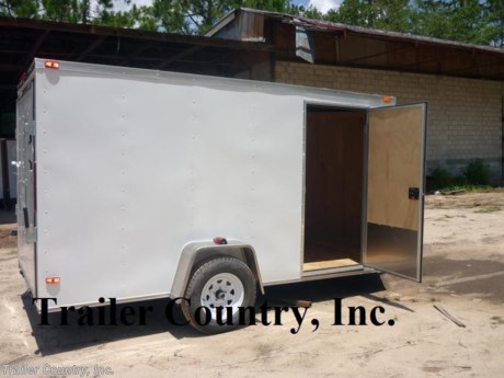 &lt;p&gt;&lt;strong&gt;NEW 6&#39; X 12&#39;&amp;nbsp;&quot;&lt;em&gt;&lt;span style=&quot;text-decoration: underline;&quot;&gt;ALL AMERICAN&lt;/span&gt;&lt;/em&gt;&lt;strong&gt;&quot;&amp;nbsp;SERIES ENCLOSED CARGO TRAILER&lt;/strong&gt;&lt;br /&gt;&lt;br /&gt;Up for your consideration is a Brand New ALL AMERICAN&amp;nbsp;Series 6x12 Single Axle, V-Nosed Enclosed Trailer Loaded!&amp;nbsp;&amp;nbsp;&amp;nbsp;&amp;nbsp;&lt;/strong&gt;&lt;/p&gt;
&lt;p&gt;&lt;strong&gt;YOU&#39;VE SEEN THE REST NOW BUY THE BEST!&amp;nbsp;&amp;nbsp;&lt;/strong&gt;&lt;/p&gt;
&lt;p&gt;&lt;strong&gt;FOR MORE INFORMATION CALL: &lt;strong&gt;1-888-710-2112&amp;nbsp;&amp;nbsp;&lt;/strong&gt;&lt;/strong&gt;&lt;/p&gt;
&lt;p&gt;&lt;strong&gt;! ! !&amp;nbsp;ALL the&amp;nbsp;&lt;strong&gt;&lt;span style=&quot;text-decoration: underline;&quot;&gt;TOP QUALITY FEATURES&lt;/span&gt;&lt;/strong&gt;&lt;strong&gt;&amp;nbsp;you want ! ! !&lt;br /&gt;&lt;br /&gt;&amp;nbsp;&amp;nbsp;&amp;nbsp; * Heavy Duty 2&quot; x&amp;nbsp;3&quot; Tube Main Frame&lt;br /&gt;&amp;nbsp;&amp;nbsp;&amp;nbsp; *&amp;nbsp;Heavy Duty 1&quot; x 1&quot; Square Tubular Wall Studs &amp;amp; Roof Bows&lt;br /&gt;&amp;nbsp;&amp;nbsp;&amp;nbsp; * Rear Spring Assisted Ramp Door with (2) Barlocks for Security, EZ Lube Hinge Pins, &amp;amp; 16&quot; Transitional Ramp Flap&lt;br /&gt;&amp;nbsp;&amp;nbsp;&amp;nbsp; * 12&#39; Box Space + V-Nose&lt;br /&gt;&amp;nbsp;&amp;nbsp;&amp;nbsp; * (1) 3,500lb 4 Inch&amp;nbsp;Drop Axle w/ EZ LUBE Grease Fittings&lt;br /&gt;&amp;nbsp;&amp;nbsp;&amp;nbsp; * 16&quot; O.C. Wall, Floor, and Ceiling Studs&lt;br /&gt;&amp;nbsp;&amp;nbsp;&amp;nbsp; * 6&#39; Interior Height&lt;br /&gt;&amp;nbsp;&amp;nbsp;&amp;nbsp; * Galvalume Seamed Roof with Luan Ceiling&amp;nbsp;Liner Strip&lt;br /&gt;&amp;nbsp;&amp;nbsp;&amp;nbsp; * 2&quot; Coupler w/ Snapper Pin&lt;br /&gt;&amp;nbsp;&amp;nbsp;&amp;nbsp; * Heavy Duty Safety Chains&lt;br /&gt;&amp;nbsp;&amp;nbsp;&amp;nbsp; * 4-Way Flat Wiring Harness&lt;br /&gt;&amp;nbsp;&amp;nbsp;&amp;nbsp; *&amp;nbsp;L.E.D.&amp;nbsp;Strip Tail Lights&lt;br /&gt;&amp;nbsp;&amp;nbsp;&amp;nbsp; * 3/8&quot; Heavy Duty Grade Plywood Walls&lt;br /&gt;&amp;nbsp;&amp;nbsp;&amp;nbsp; * 3/4&quot; Heavy Duty Top Grade&amp;nbsp;Plywood Floor&lt;br /&gt;&amp;nbsp;&amp;nbsp;&amp;nbsp; * Heavy Duty Smooth Jeep Style&amp;nbsp;Fenders with Wide Side Marker Clearance Lights&lt;br /&gt;&amp;nbsp;&amp;nbsp;&amp;nbsp; * 2K&amp;nbsp;A-Frame Top Wind Jack&lt;br /&gt;&amp;nbsp;&amp;nbsp;&amp;nbsp; * Top Quality Exterior Grade Paint&lt;br /&gt;&amp;nbsp;&amp;nbsp;&amp;nbsp; * (1) Non-Powered Interior Roof Vent&lt;br /&gt;&amp;nbsp;&amp;nbsp;&amp;nbsp; * (1) 12 Volt Interior Trailer Dome&amp;nbsp;Light w/ Wall Switch&lt;br /&gt;&amp;nbsp;&amp;nbsp;&amp;nbsp; * 24&quot; Diamond Plate ATP Front Stone Guard with matching V-Nose Cap&lt;br /&gt;&amp;nbsp;&amp;nbsp;&amp;nbsp; * 15&quot; Radial (ST20575D15) Tires &amp;amp; Silver Mod Wheels&lt;br /&gt;&amp;nbsp;&amp;nbsp;&amp;nbsp; *&amp;nbsp;Screwed Metal Exterior&lt;br /&gt;&lt;br /&gt;&lt;/strong&gt;&lt;/strong&gt;&lt;/p&gt;
&lt;p&gt;&lt;strong&gt;&lt;strong&gt;* * Manufacturers Title and&amp;nbsp;&lt;strong&gt;Limited&amp;nbsp;&lt;/strong&gt;Warranty Included * *&lt;br /&gt;* * PRODUCT LIABILITY INSURANCE * *&lt;br /&gt;* * FINANCING IS AVAILABLE W/ APPROVED CREDIT * *&lt;/strong&gt;&lt;/strong&gt;&lt;/p&gt;
&lt;p&gt;&lt;strong&gt;ASK US ABOUT OUR RENT TO OWN PROGRAM - NO CREDIT CHECK - LOW DOWN PAYMENT. &lt;/strong&gt;&lt;/p&gt;
&lt;p&gt;&lt;strong&gt;&lt;strong&gt;&lt;br /&gt;Trailer is offered @ factory direct pick up in Pearson, GA...We also offer Nationwide Delivery, please contact us for more information.&lt;br /&gt;CALL: 888-710-2112&lt;/strong&gt;&lt;/strong&gt;&lt;/p&gt;