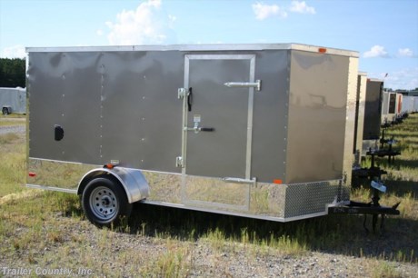 &lt;p&gt;&lt;strong&gt;&lt;span style=&quot;text-decoration: underline;&quot;&gt;NEW 6 X 12&amp;nbsp;ALL AMERICAN&amp;nbsp;SERIES ENCLOSED CARGO TRAILER&lt;/span&gt;&lt;/strong&gt;&lt;/p&gt;
&lt;p&gt;Up for your consideration is a Brand New All American&amp;nbsp;Series 6x12 Single Axle, V-Nosed Enclosed Trailer Loaded!&amp;nbsp;&amp;nbsp;&amp;nbsp;&lt;/p&gt;
&lt;p&gt;YOU&#39;VE SEEN THE REST NOW BUY THE BEST!&amp;nbsp;&lt;/p&gt;
&lt;p&gt;EVERYTHING YOU NEED @ THE PRICE YOU WANT!&lt;/p&gt;
&lt;p&gt;FOR MORE INFORMATION CALL: 1-888-710-2112&lt;/p&gt;
&lt;p&gt;&lt;strong&gt;&lt;span style=&quot;text-decoration: underline;&quot;&gt;Standard&amp;nbsp;All American&amp;nbsp;Series Features:&lt;/span&gt;&lt;/strong&gt;&lt;br /&gt;&amp;nbsp;&amp;nbsp;&amp;nbsp; * Rear Spring Assisted Ramp Door with (2) Barlocks for Security, &amp;amp; EZ Lube Hinge Pins&lt;br /&gt;&amp;nbsp;&amp;nbsp;&amp;nbsp; * 12&#39; Box Space + V-Nose (TOTAL 14&#39;+ From tip to rear Interior Space)&lt;br /&gt;&amp;nbsp;&amp;nbsp;&amp;nbsp; * (1) 3,500lb 4&quot; Drop Axle w/ EZ LUBE Grease Fittings&lt;br /&gt;&amp;nbsp;&amp;nbsp;&amp;nbsp; * 32&quot; Side Door with Bar Lock&lt;br /&gt;&amp;nbsp;&amp;nbsp;&amp;nbsp; * 6&#39; Interior Height&lt;br /&gt;&amp;nbsp;&amp;nbsp;&amp;nbsp; * Galvalume Seamed Roof with Luan Lining Strip&lt;br /&gt;&amp;nbsp;&amp;nbsp;&amp;nbsp; * 2&quot; Coupler w/ Snapper Pin&lt;br /&gt;&amp;nbsp;&amp;nbsp;&amp;nbsp; * Heavy Duty Safety Chains&lt;br /&gt;&amp;nbsp;&amp;nbsp;&amp;nbsp; * 4-Way Flat Wiring Harness&lt;br /&gt;&amp;nbsp;&amp;nbsp;&amp;nbsp; * Complete Exterior&amp;nbsp;Lighting Package&lt;br /&gt;&amp;nbsp;&amp;nbsp;&amp;nbsp; * 3/8&quot; Heavy Duty Top Grade Plywood Walls&lt;br /&gt;&amp;nbsp;&amp;nbsp;&amp;nbsp; * 3/4&quot; Heavy Duty Top Grade Plywood Floors&lt;br /&gt;&amp;nbsp;&amp;nbsp;&amp;nbsp; * Heavy Duty Smooth Fenders with Wide Side Marker Clearance Lights&lt;br /&gt;&amp;nbsp;&amp;nbsp;&amp;nbsp; * 2K A-Frame Top Wind Jack&lt;br /&gt;&amp;nbsp;&amp;nbsp;&amp;nbsp; * Top Quality Exterior Grade Paint&lt;br /&gt;&amp;nbsp;&amp;nbsp;&amp;nbsp; * Plastic Side Flow-Through Vents -or- Roof&amp;nbsp;Vent (Your Choice!)&lt;br /&gt;&amp;nbsp;&amp;nbsp;&amp;nbsp; * (1) 12 Volt Interior Trailer Light w/ Wall Switch&lt;br /&gt;&amp;nbsp;&amp;nbsp;&amp;nbsp; * 16&quot; Diamond Plate ATP Front Stone Guard with matching V-Nose Cap&lt;br /&gt;&amp;nbsp;&amp;nbsp;&amp;nbsp; * 15&quot; Radial (ST20575D15) Tires &amp;amp; Wheels&lt;br /&gt;&amp;nbsp;&amp;nbsp;&lt;/p&gt;
&lt;p&gt;&lt;strong&gt;&lt;span style=&quot;text-decoration: underline;&quot;&gt;Special Touring Package Features&lt;/span&gt;&lt;/strong&gt;:&lt;br /&gt;&amp;nbsp;&amp;nbsp;&amp;nbsp; * 12&quot; Polished Metal Sides &amp;amp; Rear&lt;br /&gt;&amp;nbsp;&amp;nbsp;&amp;nbsp; * Your Choice of: ANY EXTERIOR COLOR - YOU CHOICE!&lt;/p&gt;
&lt;p&gt;* * Manufacturers Title and Limited Warranty Included * *&lt;br /&gt;* * PRODUCT LIABILITY INSURANCE * *&lt;br /&gt;* * FINANCING IS AVAILABLE W/ APPROVED CREDIT * *&lt;/p&gt;
&lt;p&gt;ASK ABOUT OUR RENT TO OWN PROGRAM - NO CREDIT CHECK - LOW DOWN PAYMENT.&amp;nbsp;&lt;/p&gt;
&lt;p&gt;&lt;br /&gt;Trailer is offered @ factory direct pick up in Pearson, GA...We also offer Nationwide Delivery, please contact us for more information.&lt;br /&gt;CALL: 888-710-2112&lt;/p&gt;