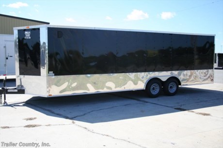 &lt;p&gt;&amp;nbsp;&lt;/p&gt;
&lt;div&gt;NEW 8.5 X 24&#39; ENCLOSED TRAILER&lt;/div&gt;
&lt;div&gt;&amp;nbsp;&lt;/div&gt;
&lt;div&gt;Up for your consideration is a Brand New Model 8.5 x 24 Tandem Axle, V-Nosed Enclosed Motorcycle, Snowmobile, ATV, 4-Wheeler, Landscape, Car Hauler Cargo Trailer.&amp;nbsp;&amp;nbsp;&lt;/div&gt;
&lt;div&gt;&amp;nbsp;&lt;/div&gt;
&lt;div&gt;YOU&#39;VE SEEN THE REST...NOW BUY THE BEST!&lt;/div&gt;
&lt;div&gt;&amp;nbsp;&lt;/div&gt;
&lt;div&gt;ALL the TOP QUALITY FEATURES listed in this ad!&lt;/div&gt;
&lt;div&gt;&amp;nbsp;&lt;/div&gt;
&lt;div&gt;ALL AMERICAN SERIES:&lt;/div&gt;
&lt;div&gt;&amp;nbsp;&lt;/div&gt;
&lt;div&gt;- Heavy Duty Main Frame&lt;/div&gt;
&lt;div&gt;- 24&#39; Box Space + V-Nose&lt;/div&gt;
&lt;div&gt;- 16&quot; On Center WALL &amp;amp; FLOOR Cross Members&lt;/div&gt;
&lt;div&gt;- (2) 3,500lb Spring Axles w/ All Wheel Electric Brakes &amp;amp; EZ LUBE Grease Fittings&lt;/div&gt;
&lt;div&gt;- HEAVY DUTY Rear Spring Assisted Ramp Door with (2) Barlocks for Security, &amp;amp; EZ Lube Hinge Pins&lt;/div&gt;
&lt;div&gt;- No-Show Beaver Tail (Dove Tail)&lt;/div&gt;
&lt;div&gt;- 4 - 5,000lb Flush Floor Mounted D-Rings&amp;nbsp; (Welded to Frame)&lt;/div&gt;
&lt;div&gt;- 36&quot; Side Door with Lock&lt;/div&gt;
&lt;div&gt;- ATP Diamond Plate Recessed Step-Up in Side door&lt;/div&gt;
&lt;div&gt;- 6&#39;6&quot; Interior Height inside Box Space&lt;/div&gt;
&lt;div&gt;- Bowed Galvalume Seamed Roof with Luan Lining Strip&amp;nbsp;&lt;/div&gt;
&lt;div&gt;- 2 5/16&quot; Coupler w/ Snapper Pin&lt;/div&gt;
&lt;div&gt;- Heavy Duty Safety Chains&lt;/div&gt;
&lt;div&gt;- 2K Top-Wind Jack&amp;nbsp;&lt;/div&gt;
&lt;div&gt;- 7-Way Round RV Electrical Wiring Harness w/ Battery Back-Up &amp;amp; Safety Switch&lt;/div&gt;
&lt;div&gt;- 24&quot; ATP Front StoneGuard w/ ATP Nose Cap&lt;/div&gt;
&lt;div&gt;- Complete Exterior Lighting Package&lt;/div&gt;
&lt;div&gt;- 3/8&quot; Heavy Duty Top Grade Plywood Walls&lt;/div&gt;
&lt;div&gt;- 3/4&quot; Heavy Duty Top Grade Plywood Floors&lt;/div&gt;
&lt;div&gt;- Heavy Duty Smooth Fender Flares&lt;/div&gt;
&lt;div&gt;- Deluxe License Plate Holder with Light&lt;/div&gt;
&lt;div&gt;- Top Quality Exterior Grade Automotive Paint&lt;/div&gt;
&lt;div&gt;- Pair of Plastic Side Flow-Through Vents -or- Roof Vent (Your Choice!)&lt;/div&gt;
&lt;div&gt;- (1) 12-Volt Interior Trailer Light w/ Wall Switch&lt;/div&gt;
&lt;div&gt;- 15&quot; 205-15&quot; Bias-Ply Tires&lt;/div&gt;
&lt;div&gt;- Modular Wheels&lt;/div&gt;
&lt;div&gt;&amp;nbsp;&lt;/div&gt;
&lt;div&gt;Touring Package:&lt;/div&gt;
&lt;div&gt;&amp;nbsp;&lt;/div&gt;
&lt;div&gt;- 24&quot; Polished Metal Trim on Sides and Rear&lt;/div&gt;
&lt;div&gt;- Color Choice: Black or White&lt;/div&gt;
&lt;p&gt;&amp;nbsp;&lt;/p&gt;
&lt;p&gt;* * Manufacturers Title and 5 Year Limited Warranty Included * *&lt;br /&gt;* * PRODUCT LIABILITY INSURANCE * *&lt;br /&gt;FINANCING IS AVAILABLE W/ APPROVED CREDIT*&lt;br /&gt;Trailer is offered @ factory direct pick up in Willacoochee, GA...We also offer Nationwide Delivery, please contact us for more information.&lt;br /&gt;CALL: 888-710-2112&lt;/p&gt;