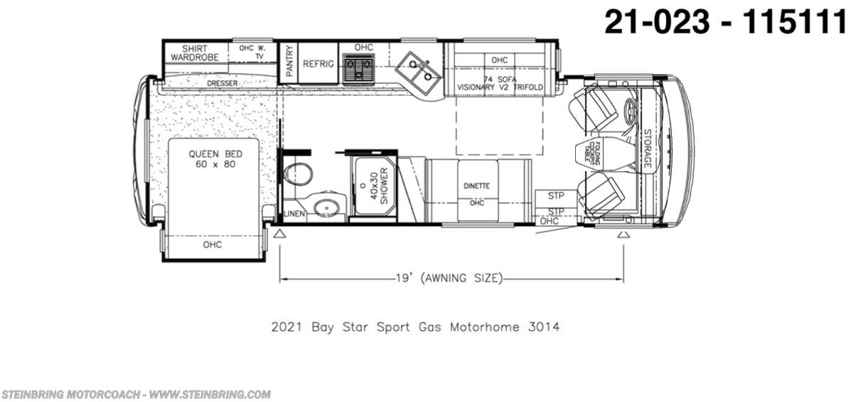21 023 115111 2021 Newmar Bay Star Sport 3014 Class A For Sale In Garfield Mn