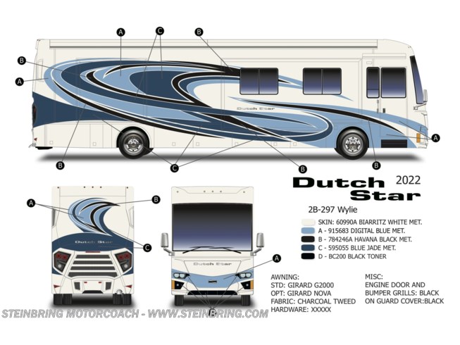 2022 Dutch Star 4369 BATH AND A HALF by Newmar from Steinbring Motorcoach in Garfield, Minnesota