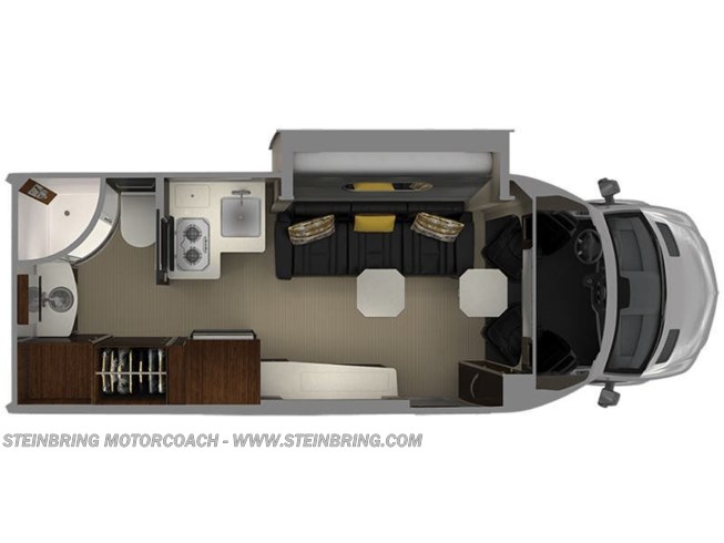 2019 Airstream Atlas Murphy Suite floorplan image