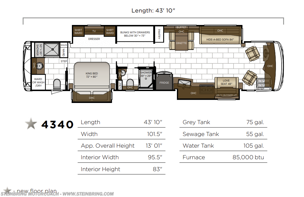 2025 Newmar Ventana 4340 (Freightliner) - Used Class A For Sale by Steinbring Motorcoach in Garfield, Minnesota