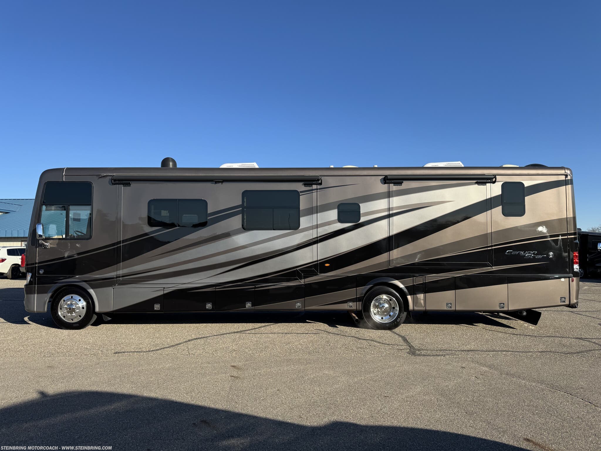 2018 Newmar Canyon Star 3953 - Used Class A For Sale by Steinbring Motorcoach in Garfield, Minnesota features Bath & 1/2