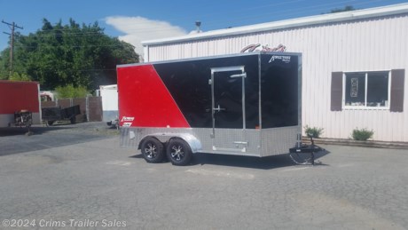 &lt;p&gt;Intrepid 7x16 with the OHV package. Which has 1 foot extra height, Treadplate on sides and rear door,&lt;/p&gt;
&lt;p&gt;4 tie down rings, Sidewall vents, ramp door and door flap. This trailer is a 2 tone red and black. Next one expected in is Gray/White, It is sharp!&lt;/p&gt;
&lt;p&gt;Available with aluminum wheels, but priced without!&lt;/p&gt;