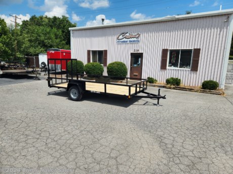 &lt;p&gt;Holmes single axle 14&#39; landscape trailer with spring assist gate, 4 D-rings, LED lighting, spare tire holder, 15&quot; radial tires. Haul that side by side!&lt;/p&gt;