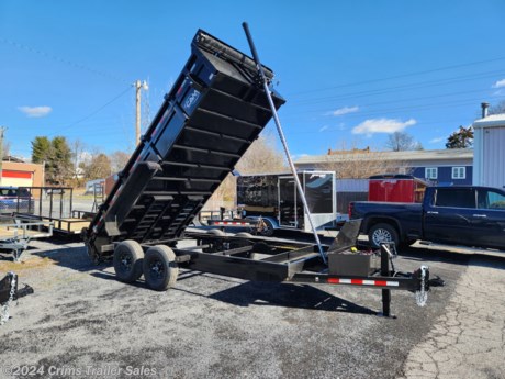 &lt;p&gt;New model dump trailer, 16&#39; with front telescopic cylinder, 10 guage floor, tubular main frame, adjustable coupler, tool tray under bed, 110v battery charger, stake pockets and rubrail, 2&quot;x2&quot; tube top rail, 12k bolt on drop leg jack, power up gravity down hydraulics, tarp with sheild and anti sail rod, 4) 1/2&quot;&amp;nbsp; d-rings.&lt;/p&gt;