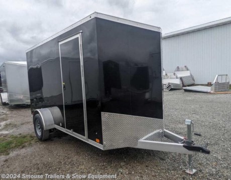 NEW 2022 ATC 6x12 Wedge Slant V-Nose RAVEN &quot;LIMITED&quot; Cargo Trailer w/ Rear Ramp Door
CASH OR CHECK PRICE $6999!!!
GVW: 2990#
Unladen: 1224#
Payload: 1766#
Model: CGLAB6012+2-1S2.9K
FEATURES:
ST205/75R15LRD Steel MOD Wheels
78&quot; Int Height
All Tube Construction
.030 Screwless Exterior
32x78 Flushlock Side Door
LED Dome Light w/ Wall Switch
Wall Vents
3/4&quot; Engineered Floor
3/8&quot; Engineered Walls
Dexter Spring Axles
WE ARE YOUR ONE STOP SHOP FOR ALL PENNDOT PAPERWORK, FINANCING &amp; INSPECTIONS WHEN YOU PURCHASE A TRAILER HERE AT SMOUSE&#39;S.
** FINANCING AVAILABLE FOR THOSE WHO QUALIFY
** FULL SERVICE CENTER TO INCLUDE INSPECTION,REPAIRS &amp; MODIFICATIONS
** WE STOCK TRAILER PARTS AND ACCESSORIES
** NEED A BRAKE CONTROL? WE INSTALL YOUR BREAK CONTROL WHILE WE ARE DOING YOUR PAPERWORK (IF TRUCK IS PREWIRED) ON YOUR NEW TRAILER.
** WE ARE A MEMBER OF COSTARS
WE ACCEPT CASH-CHECK, VISA &amp; MASTERCARD
*Price, if shown, does not include government &amp; PENNDOT fees, taxes, dealer document preparation charges or any finance charges (if applicable). FOB Mt Pleasant, Pa
Final actual sales price will vary depending on options or accessories selected.
NOTE: Models with a price of &quot;Request a Quote&quot; are always included in a $0 search, regardless of actual value