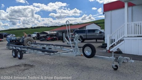 NEW 2023 Load Rite 22&#39; to 24&#39; Pontoon Boat Trailer w/ Mounted Spare
CASH OR CHECK $5299!!!
P-SERIES PONTOON TRAILERSBunkGalvanizedSingleTandem/Tri-Axle
The P-Series Load Rite pontoon trailer is the latest evolution in Load Rite&#39;s production of highly corrosion-resistant, supremely adjustable, and feature-filled trailers to fulfill the trailering needs of most any pontoon boat design currently available.
Each Load Rite pontoon trailer features a galvanized steel frame for superior anti-corrosion protection and ultimate service life. Steel is an excellent material for boat trailer construction but when unprotected, or even traditionally painted, and exposed to water steel tends to corrode and diminish in strength over time. Galvanization slows that process to a glacial crawl allowing a galvanized steel trailer to outlive a painted counterpart by many lifetimes.
Every Load Rite pontoon trailer is engineered with great features like galvanized torsion axle suspension(1) for a long-lasting, smooth and quite ride. Where brakes are required, Load Rite pontoon trailers come standard with smooth stopping disc brakes which also offer the benefits of being self-cleaning and adjusting. And standard LED lighting. This all means much less maintenance and more time on the water for every Load Rite pontoon trailer owner.
Some other standard features on all Load Rite pontoon models are: full-length, adjustable, carpeted bunks; winchstand with carpeted bunks, two slip-resistant steps, and a safety handrail(2); bead-balanced tires on galvanized wheels; manual winch and tongue jack.
GVW: 5928#
Unladen: 1228#
Payload: 4700#
Model: P-22/24T-4700TB2
SPECS:
Capacity: 4700#
Suspension: Torsion
Front Deck Transom Maximum: 24&#39;
Front Deck Transom Minimum: 21&#39;6&quot;
Axles: 2
Brakes: 2
Tire Size: ST175/13D
&#39;Toon Center Min/Max: 66.5&quot; - 78&quot;
Overall Width: 98&quot;
Overall Length: 28&#39;7&quot;
WE ARE YOUR ONE STOP SHOP FOR ALL PENNDOT PAPERWORK, FINANCING &amp; INSPECTIONS WHEN YOU PURCHASE A TRAILER HERE AT SMOUSE&#39;S.
** FINANCING AVAILABLE FOR THOSE WHO QUALIFY
** FULL SERVICE CENTER TO INCLUDE INSPECTION,REPAIRS &amp; MODIFICATIONS
** WE STOCK TRAILER PARTS AND ACCESSORIES
** NEED A BRAKE CONTROL? WE INSTALL YOUR BREAK CONTROL WHILE WE ARE DOING YOUR PAPERWORK (IF TRUCK IS PREWIRED) ON YOUR NEW TRAILER.
** WE ARE A MEMBER OF COSTARS
_ WE ACCEPT CASH-CHECK, VISA &amp; MASTERCARD _
*Price, if shown, does not include government &amp; PENNDOT fees, taxes, dealer document preparation charges or any finance charges (if applicable). FOB Mt Pleasant, Pa
Final actual sales price will vary depending on options or accessories selected.
NOTE: Models with a price of &quot;Request a Quote&quot; are always included in a $0 search, regardless of actual value
