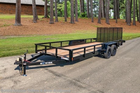 NEW 2024 BWise 7x14 Utility Trailer w/ Split Landscape Gate
GVW: 7000#
Unladen: 1720#
Payload: 5280#
Model: UT-714
SPECS:
82&quot;W x 14&#39;L
2 5/16&quot; A-Frame Coupler
2k Top Wind Jack
Split Landscape Gate
3.5k II Tandem Axle - Elec
ST20575R15 Radl Black Mod
2&quot; Pressure Treated Decking
WE ARE YOUR ONE STOP SHOP FOR ALL PENNDOT PAPERWORK, FINANCING &amp; INSPECTIONS WHEN YOU PURCHASE A TRAILER HERE AT SMOUSE&#39;S.
** FINANCING AVAILABLE FOR THOSE WHO QUALIFY
** FULL SERVICE CENTER TO INCLUDE INSPECTION,REPAIRS &amp; MODIFICATIONS
** WE STOCK TRAILER PARTS AND ACCESSORIES
** NEED A BRAKE CONTROL? WE INSTALL YOUR BREAK CONTROL WHILE WE ARE DOING YOUR PAPERWORK (IF TRUCK IS PREWIRED) ON YOUR NEW TRAILER.
** WE ARE A MEMBER OF COSTARS
_ WE ACCEPT CASH-CHECK, VISA &amp; MASTERCARD _
*Price, if shown, does not include government &amp; PENNDOT fees, taxes, dealer document preparation charges or any finance charges (if applicable). FOB Mt Pleasant, Pa
Final actual sales price will vary depending on options or accessories selected.
NOTE: Models with a price of &quot;Request a Quote&quot; are always included in a $0 search, regardless of actual value