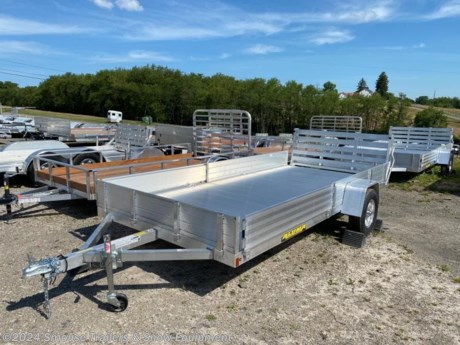 NEW 2024 Aluma 6&#39;9&quot; x 14&#39; SR Utility w/ Side Ramps - Solid Rear Sides &amp; Bi-Fold Gate
CASH OR CHECK PRICE $5375!!!
GVW: 2990#
Unladen: 900#
Payload: 2090#
MODEL: 8114SR
Bed Size: 79.25 x 172&quot;
Tires: 14&quot;
SPECS:
12&quot; Solid front
69&quot;x12&quot; Front side ramps - 12&quot; solid side on balance of trailer
Aluminum bi-fold rear tailgate - 75.5&quot; wide x 59&quot; long
3500# Rubber torsion axle - No brakes - Easy lube hubs (2990 GVWR)
ST205/75R14 LRC Aluminum wheels &amp; tires (1760# cap/tire)
Aluminum fenders
Extruded aluminum floor
A-Framed aluminum tongue, 48&quot; long with 2&quot; coupler
Tie down loops
Swivel tongue jack, 1200# capacity
LED Lighting package, safety chains
Overall width = 101 &quot;
Overall length = 219&quot;
WE ARE YOUR ONE STOP SHOP FOR ALL PENNDOT PAPERWORK, FINANCING &amp; INSPECTIONS WHEN YOU PURCHASE A TRAILER HERE AT SMOUSE&#39;S.
** FINANCING AVAILABLE FOR THOSE WHO QUALIFY
** FULL SERVICE CENTER TO INCLUDE INSPECTION,REPAIRS &amp; MODIFICATIONS
** WE STOCK TRAILER PARTS AND ACCESSORIES
** NEED A BRAKE CONTROL? WE INSTALL YOUR BREAK CONTROL WHILE WE ARE DOING YOUR PAPERWORK (IF TRUCK IS PREWIRED) ON YOUR NEW TRAILER.
** WE ARE A MEMBER OF COSTARS
_ WE ACCEPT CASH-CHECK, VISA &amp; MASTERCARD _
*Price, if shown, does not include government &amp; PENNDOT fees, taxes, dealer document preparation charges or any finance charges (if applicable). FOB Mt Pleasant, Pa
Final actual sales price will vary depending on options or accessories selected.
NOTE: Models with a price of &quot;Request a Quote&quot; are always included in a $0 search, regardless of actual value
