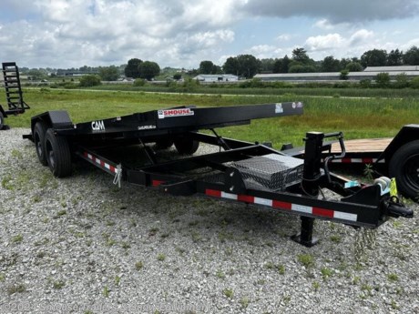 NEW 2023 CAM 22&#39; HD Lo Pro Full POWER Tilt Trailer w/ 12K Drop Leg Jack
*POWER UP/POWER DOWN*
GVW: 17600#
Unladen: 4470#
Payload: 13130#
Model: 8CAM22FTT
SPECS:
Frame: 6&quot; x 4&quot; x 1/2&quot; Angle
Crossmembers: 3&quot; Channel
Tongue: 6&quot; Channel @ 10.5 lbs.
Coupler: Adjustable 2-5/16&quot; Ball Coupler
Jack:12k Bolt-On Drop Leg Jack
Fenders: Diamond Plate
Axles: 8000 Oil Bath
Suspension: Slipper Spring Suspension
Tires: 21575R17.5 LRH
Wheels: 17.5&quot; 8 on 6.5
Decking: Oak Decking
Lights: LED Lights - Rubber Mounted
Finish: PPG Industrial Polyurethane Paint
Length: 292&quot;
Between Fenders: 81&quot;
Deck Height: 22&quot;
Coupler Height: 19&quot; - 23.5&quot;
Load Angle: 11
FEATURES:
Adjustable 2-5/16&quot; Ball Coupler
Safety Chains
7k Bolt-On Drop Leg Jack (13.2k Models)
12k Bolt-On Drop Leg Jack (15.4k &amp; 17.6k Models)
7-Way SAE Plug
Zip Breakaway System
Diamond Plate Fenders
4&quot; Drop Axles
Oil Bath Axles
Electric Brake Axles (2)
Nev-R-Adjust Brakes
Slipper Spring Suspension
Epoxy Primer
Polyurethane Paint Finish
Pressure-Treated Pine Decking
Oak Decking (17.6k Models)
Spare Tire Mount
D-Ring Tie-Downs - 5/8&quot; (6)
Stake Pockets (8)
Steel Toolbox
Banjo Eye Tie-Downs (2)
Sealed Wiring Harness
LED Lights - Rubber Mounted
Adjustable Hydraulic Cushion Cylinder
Three Year Warranty
WE ARE YOUR ONE STOP SHOP FOR ALL PENNDOT PAPERWORK, FINANCING &amp; INSPECTIONS WHEN YOU PURCHASE A TRAILER HERE AT SMOUSE&#39;S.
** FINANCING AVAILABLE FOR THOSE WHO QUALIFY
** FULL SERVICE CENTER TO INCLUDE INSPECTION,REPAIRS &amp; MODIFICATIONS
** WE STOCK TRAILER PARTS AND ACCESSORIES
** NEED A BRAKE CONTROL? WE INSTALL YOUR BREAK CONTROL WHILE WE ARE DOING YOUR PAPERWORK (IF TRUCK IS PREWIRED) ON YOUR NEW TRAILER.
** WE ARE A MEMBER OF COSTARS
_ WE ACCEPT CASH-CHECK, VISA &amp; MASTERCARD _
*Price, if shown, does not include government &amp; PENNDOT fees, taxes, dealer document preparation charges or any finance charges (if applicable). FOB Mt Pleasant, Pa
Final actual sales price will vary depending on options or accessories selected.
NOTE: Models with a price of &quot;Request a Quote&quot; are always included in a $0 search, regardless of actual value
