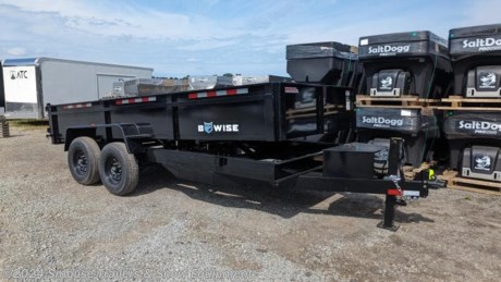 NEW 2024 Bwise 6&#39;9&quot; x 16 HD Lo Pro Equipment Dump Trailer
CASH OR CHECK PRICE $10,750!!! - Offer expires 9/30/2023
GVW:14000#
Unladen: 4430#
Payload: 9570#
Model: DT716LPHD-14
Standard Features:
LENGTH 16&#39;
DECK WIDTH 81.5&quot;
FRAME 6&quot; Channel Frame
CROSSMEMBER 3&quot; Channel
DUMP SIDE HT. 20&quot; - 12 GA
FLOORING 10 GA One-Piece Steel
FENDERS Treadplate Steel
DUMP GATE Combo Barn Door/Spreader Gate
RAMPS 6&#39; Slide-In
JACKS 12K Spring Loaded Drop Leg Jack
AXLES 7,000 lb. Premium Axles
SUSPENSION 5-Leaf Slipper
TIRES ST235/80R16 10 ply Radial
Cargo Capacity: 5.9 cu yards
Dump Angle: 43 degrees
Double Acting Hydraulic Pump
Full Height Stake Pockets
All-Weather Wiring Harness
Lockable Toolbox w/ Gas Shock
Charge Wire w/ Circuit Breaker
(4) Bolt On D-Rings

WE ARE YOUR ONE STOP SHOP FOR ALL PENNDOT PAPERWORK, FINANCING &amp; INSPECTIONS WHEN YOU PURCHASE A TRAILER HERE AT SMOUSE&#39;S.
** FINANCING AVAILABLE FOR THOSE WHO QUALIFY
** FULL SERVICE CENTER TO INCLUDE INSPECTION,REPAIRS &amp; MODIFICATIONS
** WE STOCK TRAILER PARTS AND ACCESSORIES
** NEED A BRAKE CONTROL? WE INSTALL YOUR BRAKE CONTROL WHILE WE ARE DOING YOUR PAPERWORK (IF TRUCK IS PREWIRED) ON YOUR NEW TRAILER.
** WE ARE A MEMBER OF COSTARS
_ WE ACCEPT CASH-CHECK, VISA &amp; MASTERCARD _
*Price, if shown, does not include government &amp; PENNDOT fees, taxes, dealer document preparation charges or any finance charges (if applicable). FOB Mt Pleasant, Pa
Final actual sales price will vary depending on options or accessories selected.
NOTE: Models with a price of &quot;Request a Quote&quot; are always included in a $0 search, regardless of actual value