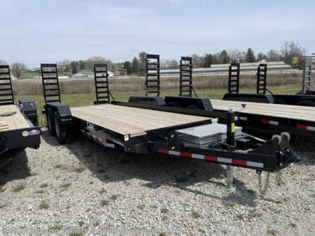NEW 2023 CAM Superline 18&#39; HD Angle Frame Equipment Hauler w/ 5&#39; Ladder Ramps
ANGLE FRAME TRAILER
The Angle Frame Equipment Hauler from CAM Superline is rugged and well-built for years of dependable use for your equipment transporting needs. The angle steel main frame creates a recessed deck to help hold your payload or cargo in place. Available in multiple lengths and featuring payload capacities up to 14,590 lb, this trailer has the strength and versatility needed to haul small to medium-sized equipment.
GVW: 15400#
Unladen: 3200#
Payload: 12200#
Model: 7CAM18
SPECS:
Frame: 6&quot; x 4&quot; x 5/8&quot; Angle
Crossmembers: 3&quot; Channel
Tongue: 6&quot; Channel @ 8.2lb
Coupler: Adjustable 2 5/16&quot; Ball Coupler
Jack: 12k Bolt on Drop Leg Jack
Fenders: Diamond Plate
Axles: 7000lb Greased
Suspension: Slipper Spring Suspension
Tires: 23580R16 LRE
Wheels: 16&quot; 8 on 6.5
Decking: Pressure Treated Pine Decking
Lights: LED Lights - Rubber Mounted
Electric Plug: 7 Way SAE Plug
Finish: PPG Industrial Polyurethane Paint
Overall Length: 268&quot;
Deck Width: 81&quot;
Deck Height: 21&quot;
Coupler Height: 17&quot; - 21.5&quot;
Ramps: 5&#39; Quick Release Ramps
FEATURES:
Adjustable 2-5/16&quot; Ball Coupler
Safety Chains
7-Way SAE Plug
Zip Breakaway System
5&#39; Quick Release Ramps (Angle or Wood Filled)
Adjustable Stabilizer Legs
Diamond Plate Fenders
EZ Lube Hubs
Oil Bath Axles
Electric Brake Axles (2)
Nev-R-Adjust Brakes
Slipper Spring Suspension
Steel Wheels
Epoxy Primer
Polyurethane Paint Finish
Pressure-Treated Pine Decking (Oak Decking on 8 Ton Model)
Spare Tire Mount
D-Ring Tie Downs - 5/8&quot; (6)
Stake Pockets (12)
Steel Toolbox
Sealed Wiring Harness
LED Lights - Rubber Mounted
Three Year Warranty
WE ARE YOUR ONE STOP SHOP FOR ALL PENNDOT PAPERWORK, FINANCING &amp; INSPECTIONS WHEN YOU PURCHASE A TRAILER HERE AT SMOUSE&#39;S.
** FINANCING AVAILABLE FOR THOSE WHO QUALIFY
** FULL SERVICE CENTER TO INCLUDE INSPECTION,REPAIRS &amp; MODIFICATIONS
** WE STOCK TRAILER PARTS AND ACCESSORIES
** NEED A BRAKE CONTROL? WE INSTALL YOUR BREAK CONTROL WHILE WE ARE DOING YOUR PAPERWORK (IF TRUCK IS PREWIRED) ON YOUR NEW TRAILER.
** WE ARE A MEMBER OF COSTARS
*WE ACCEPT CASH-CHECK, VISA &amp; MASTERCARD*
*Price, if shown, does not include government &amp; PENNDOT fees, taxes, dealer document preparation charges or any finance charges (if applicable). FOB Mt Pleasant, Pa
Final actual sales price will vary depending on options or accessories selected.
NOTE: Models with a price of &quot;Request a Quote&quot; are always included in a $0 search, regardless of actual value