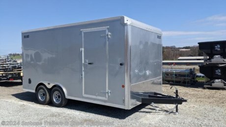 NEW 2023 Car Mate 8.5 x 16 HD Custom Cargo Trailer w/ Ramp Door (9990#)
OPTIONS ADDED:
6&quot; Additional Height (84&quot; Inside, 78&quot; Door)
Ramp Rear Door
6000# Torsion Axles w/ 22575R15 Silver Spoke Wheels
100&quot; Wide Body - 102&quot; Wide Track Axles
16&quot; OC Floor Crossmembers
Triple A-Frame Tongue
(2) 12V LED Dome Lights w/ Wall Switch
Wall Vents
CASH OR CHECK PRICE $12,199!!!
GVW: 9990#
Unladen: 3520#
Payload: 6470#

SPECS:
Axles: 2 - 5200# Dexter Torflex Axles
Overall Exterior length: 19&#39;11&quot;
Overall Exterior Height: 103&quot;
Overall Exterior Width: 98&quot;
Interior Box Length: 15&#39;8&quot;
Interior Box Width: 92&quot;
Interior Height: 84&quot;
Width Between Wheel Wells: 78.5&quot;
Ramp Rear Door: 90&quot;W x 78&quot;H
Side Man Door Size: 36&quot;
FEATURES:
205/75R15 C Range Tires
White Spoke Wheels - Bolt Pattern 5 - 4 1/2
A-Frame Tongue w/Safety Chains and Hooks
Genuine Dexter Torflex Axle(s) w/E-Z Lube Hubs
Forward Self Adjusting Electric Brakes with Breakaway Kit &amp; Charger
2 5/16&quot; Coupler/Hitch Ball Size
7 Pole Light Plug Connector
Hitch Height: 21&quot; - Platform Height: 22&quot;
5000# Tongue Jack
3/8&quot; Plywood Walls - 16&quot; OC
.030 Exterior Aluminum (11 Colors Available)
.032 Seamless 1 pc. Aluminum Roof - LIFETIME WARRANTY
Steel Hat Channel Roof Bows - 24&quot; OC
3/4&quot; Plywood Floor - Painted Both Sides - LIFETIME WARRANTY
4&quot; Formed C-Channel Crossmembers - 24&quot; OC
2&quot; x 6&quot; Structural Steel Tube Frame
Aluminum Diamond Plate Corners
24&quot; Aluminum Diamond Plate Front Stone Guard
Smooth Aluminum Fender Flares
Hot Dipped Galvanized Door Hardware
LED Lighting - LIFETIME WARRANTY

WE ARE YOUR ONE STOP SHOP FOR ALL PENNDOT PAPERWORK, FINANCING &amp; INSPECTIONS WHEN YOU PURCHASE A TRAILER HERE AT SMOUSE&#39;S.

** FINANCING AVAILABLE FOR THOSE WHO QUALIFY
** FULL SERVICE CENTER TO INCLUDE INSPECTION,REPAIRS &amp; MODIFICATIONS
** WE STOCK TRAILER PARTS AND ACCESSORIES
** NEED A BRAKE CONTROL? WE INSTALL YOUR BREAK CONTROL WHILE WE ARE DOING YOUR PAPERWORK (IF TRUCK IS PREWIRED) ON YOUR NEW TRAILER.
** WE ARE A MEMBER OF COSTARS

_ WE ACCEPT CASH-CHECK, VISA &amp; MASTERCARD _

*Price, if shown, does not include government &amp; PENNDOT fees, taxes, dealer document preparation charges or any finance charges (if applicable). FOB Mt Pleasant, Pa
Final actual sales price will vary depending on options or accessories selected.
NOTE: Models with a price of &quot;Request a Quote&quot; are always included in a $0 search, regardless of actual value