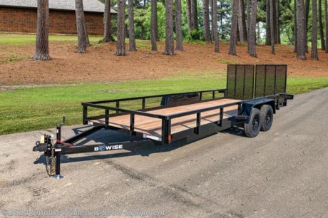 NEW 2024 BWise 7x16 Utility Trailer w/ Split Landscape Gate
GVW: 7000#
Unladen: 1925#
Payload: 5075#
Model: UT-718
SPECS:
82&quot;W x 16&#39;L
2 5/16&quot; Adjustable Coupler
2k Top Wind Jack
Split Landscape Gate
3.5k II Tandem Axle - Elec
ST20575R15 Rad Black Mod
2&quot; Pressure Treated Decking
WE ARE YOUR ONE STOP SHOP FOR ALL PENNDOT PAPERWORK, FINANCING &amp; INSPECTIONS WHEN YOU PURCHASE A TRAILER HERE AT SMOUSE&#39;S.
** FINANCING AVAILABLE FOR THOSE WHO QUALIFY
** FULL SERVICE CENTER TO INCLUDE INSPECTION,REPAIRS &amp; MODIFICATIONS
** WE STOCK TRAILER PARTS AND ACCESSORIES
** NEED A BRAKE CONTROL? WE INSTALL YOUR BREAK CONTROL WHILE WE ARE DOING YOUR PAPERWORK (IF TRUCK IS PREWIRED) ON YOUR NEW TRAILER.
** WE ARE A MEMBER OF COSTARS
_ WE ACCEPT CASH-CHECK, VISA &amp; MASTERCARD _
*Price, if shown, does not include government &amp; PENNDOT fees, taxes, dealer document preparation charges or any finance charges (if applicable). FOB Mt Pleasant, Pa
Final actual sales price will vary depending on options or accessories selected.
NOTE: Models with a price of &quot;Request a Quote&quot; are always included in a $0 search, regardless of actual value