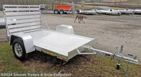 NEW 2023 Aluma 5&#39;3&quot; x 8 LW Utility Trailer w/ 4&#39; Gate
CASH, CHECK OR FINANCING PRICE $2550!!!
Model: 638
GVW: 2000#
Unladen: 400#
Payload: 1600#
Weight: 400#
Bed Size: 63&quot; x 96&quot;
Tires: 13&quot;
* 2000# Rubber torsion axle - No brakes - Easy lube hubs
* ST175/80R13 LRC Radial tires (1360# cap/tire)
* Aluminum wheels, 5-4.5 BHP
* Aluminum fenders
* Extruded aluminum floor
* 6&quot; Front retaining bumper
* A-Framed aluminum tongue, 48&quot; long with 2&quot; coupler
* Stake pockets (2 per side)
* Tie down loops (2 per side)
* Swivel tongue jack, 1200# capacity
* LED Lighting package, safety chains
* Aluminum tailgate
* Overall width = 84.5&quot;
* Overall length = 145&quot;
* 
WE ARE YOUR ONE STOP SHOP FOR ALL PENNDOT PAPERWORK, FINANCING &amp; INSPECTIONS WHEN YOU PURCHASE A TRAILER HERE AT SMOUSE&#39;S.
** FINANCING AVAILABLE FOR THOSE WHO QUALIFY
** FULL SERVICE CENTER TO INCLUDE INSPECTION,REPAIRS &amp; MODIFICATIONS
** WE STOCK TRAILER PARTS AND ACCESSORIES
** NEED A BRAKE CONTROL? WE INSTALL YOUR BREAK CONTROL WHILE WE ARE DOING YOUR PAPERWORK (IF TRUCK IS PREWIRED) ON YOUR NEW TRAILER.
** WE ARE A MEMBER OF COSTARS

_ WE ACCEPT CASH-CHECK, MASTER CARD &amp; VISA _
*Price, if shown, does not include government &amp; PENNDOT fees, taxes, dealer document preparation charges or any finance charges (if applicable). FOB Mt Pleasant, Pa
Final actual sales price will vary depending on options or accessories selected.
NOTE: Models with a price of &quot;Request a Quote&quot; are always included in a $0 search, regardless of actual value