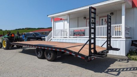 NEW 2024 BWise 20+4 HD Deckover Tagalong w/ Stand Up Ramps
CASH, CHECK OR FINANCING PRICE $9399!!! - *Offer valid until Nov 30, 2023*
MODEL: EH824-14
GVW: 14000#
Unladen: 4100#
Payload: 9900#
EHD14 -- 14K DECKOVER EQUIPMENT TRAILER
With added deck width and ground clearance, the EHD Channel Frame Deckover Equipment Trailer models are perfect when both added EHD14 ground clearance and added deck width are needed to haul your cargo.
DECK WIDTH: 101&quot;
DECK HEIGHT: 33&quot;
FRAME: 6&quot; Channel Frame
CROSSMEMBER: 3&quot; Channel
FLOORING: DURA Color Pressure Treated
RAMPS: 6&#39; Stand Up Ladder Ramps
TAIL: 4&#39; Dove Tai
AXLES: 2 - 7,000 lb. Premium Axles
SUSPENSION: 5-Leaf Slipper
BRAKES: Electric Self Adjusting Brakes
TIRES: ST235/80R16 10 ply Radial
WHEEL: 16&quot; Black Mod Wheels
Toolbox: Tool Tray w/ Lid
COUPLER: 2-5/16&quot; Adjustable Coupler
JACK: 12K Spring Loaded Drop Leg Jack
Stake Pockets w/ Rub Rail
WIRING HARNESS: All-Weather Wiring Harness (7-way RV)
LIGHTING: Rubber Mount Lifetime LED Lights


WE ARE YOUR ONE STOP SHOP FOR ALL PENNDOT PAPERWORK, FINANCING &amp; INSPECTIONS WHEN YOU PURCHASE A TRAILER HERE AT SMOUSE&#39;S.
** FINANCING AVAILABLE FOR THOSE WHO QUALIFY
** FULL SERVICE CENTER TO INCLUDE INSPECTION,REPAIRS &amp; MODIFICATIONS
** WE STOCK TRAILER PARTS AND ACCESSORIES
** NEED A BRAKE CONTROL? WE INSTALL YOUR BREAK CONTROL WHILE WE ARE DOING YOUR PAPERWORK (IF TRUCK IS PREWIRED) ON YOUR NEW TRAILER.
** WE ARE A MEMBER OF COSTARS
WE ACCEPT CASH-CHECK, VISA &amp; MASTERCARD
*Price, if shown, does not include government &amp; PENNDOT fees, taxes, dealer document preparation charges or any finance charges (if applicable). FOB Mt Pleasant, Pa
Final actual sales price will vary depending on options or accessories selected.
NOTE: Models with a price of &quot;Request a Quote&quot; are always included in a $0 search, regardless of actual value