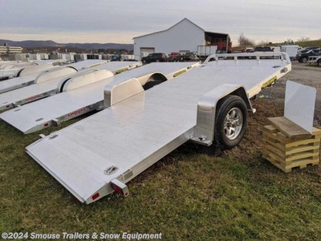 NEW 2024 Aluma 6&#39;10&quot; x 14&#39; HD Single Axle Tilt Trailer
CASH, CHECK OR FINANCING PRICE $7099!!!
GVW: 5200#
Unladen: 1050#
Payload: 4150#
Model: 8214HS Tilt
Weight: 1050#
Bed Size: 80&quot; x 174&quot;
Tires: 15&quot;
SPECS:
5200# Rubber torsion axle - Easy lube hubs
Electric brakes, breakaway kit
ST225/75R15 LRD Radial tires
Aluminum wheels, 6 hole BHP
Removable aluminum fenders
Hydraulic dampener with gas lift
Extruded aluminum floor
Front retaining rail
A-Framed aluminum tongue, 48&quot; long with 2&quot; coupler
Stake pockets (3 per side)
Recessed tie rings - SS 5000#
Swivel tongue jack, 1500# capacity
LED Lighting package, safety chains
Overall width = 101.5&quot;
Overall length = 225&quot;
Tilt degree = 12.5 degrees
5 Year Warranty!
WE ARE YOUR ONE STOP SHOP FOR ALL PENNDOT PAPERWORK, FINANCING &amp; INSPECTIONS WHEN YOU PURCHASE A TRAILER HERE AT SMOUSE&#39;S.
** FINANCING AVAILABLE FOR THOSE WHO QUALIFY
** FULL SERVICE CENTER TO INCLUDE INSPECTION,REPAIRS &amp; MODIFICATIONS
** WE STOCK TRAILER PARTS AND ACCESSORIES
** NEED A BRAKE CONTROL? WE INSTALL YOUR BREAK CONTROL WHILE WE ARE DOING YOUR PAPERWORK (IF TRUCK IS PREWIRED) ON YOUR NEW TRAILER.
** WE ARE A MEMBER OF COSTARS
_ WE ACCEPT CASH-CHECK, VISA &amp; MASTERCARD _
*Price, if shown, does not include government &amp; PENNDOT fees, taxes, dealer document preparation charges or any finance charges (if applicable). FOB Mt Pleasant, Pa
Final actual sales price will vary depending on options or accessories selected.
NOTE: Models with a price of &quot;Request a Quote&quot; are always included in a $0 search, regardless of actual value