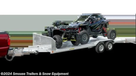 NEW 2024 Aluma 8x22 HD Wide Body Utility / Car Hauler w/ Underbody Ramp &amp; Drive Over Fenders
Bed Size: 8&#226;?&#178; x 22&#39;4&#226;?&#179; (96.75&#226;?&#179; x 268&#226;?&#179;) (81.75&quot; BETWEEN THE FENDERS)
CASH, CHECK OR FINANCING PRICE $13,099!!!
MODEL: WB22H-TA-DOF-EL-R-RTD *(stock photo shown with optional rock guard, available for an additional cost)*
 
 SPECS
2) 5200# Rubber torsion axles - Easy lube hubs
Electric brakes, breakaway kit
ST205/75R14 or 75R15 LRC Radial tires (1760# cap/tire)
Aluminum wheels, 5-4.5 BHP
Removable aluminum fenders
Extruded aluminum floor
Front retaining rail
A-Framed aluminum tongue, 54&#226;?&#179; long with 2-5/16&#226;?&#179; coupler
2) 7&#226;?&#178; Aluminum ramps with storage underneath
Rub rail welded to stake pockets on sides
4) Recessed tie rings, SS #5000
2) Fold-down rear stabilizer jacks
Swivel tongue jack, 1500# capacity
LED Lighting package, safety chains
2 Front Load Lights
Overall width = 96 7/8&#226;?&#179;
Overall length = 254.5&#226;?&#179; / 278.5&#226;?&#179; / 302&#226;?&#179; / 330&#226;?&#179;



WE ARE YOUR ONE STOP SHOP FOR ALL PENNDOT PAPERWORK, FINANCING &amp; INSPECTIONS WHEN YOU PURCHASE A TRAILER HERE AT SMOUSE&#39;S.
** FINANCING AVAILABLE FOR THOSE WHO QUALIFY
** FULL SERVICE CENTER TO INCLUDE INSPECTION,REPAIRS &amp; MODIFICATIONS
** WE STOCK TRAILER PARTS AND ACCESSORIES
** NEED A BRAKE CONTROL? WE INSTALL YOUR BREAK CONTROL WHILE WE ARE DOING YOUR PAPERWORK (IF TRUCK IS PREWIRED) ON YOUR NEW TRAILER.
** WE ARE A MEMBER OF COSTARS
_ WE ACCEPT CASH-CHECK, VISA &amp; MASTERCARD _
*Price, if shown, does not include government &amp; PENNDOT fees, taxes, dealer document preparation charges or any finance charges (if applicable). FOB Mt Pleasant, Pa
Final actual sales price will vary depending on options or accessories selected.
NOTE: Models with a price of &quot;Request a Quote&quot; are always included in a $0 search, regardless of actual value