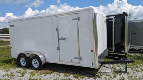 NEW 2023 Car Mate 7x16 HD Sportster Cargo Trailer w/ Ramp Rear Door
OPTIONS ADDED:
6&quot; Additional Height (78&quot; Inside, 71&quot; Door)
Ramp Door w/ Spring Assist
Double Springs on Ramp
Flip Out on Ramp Door
LED Dome Light
Wall Vents
CASH OR CHECK PRICE $8350!!!
GVW: 7000#
Unladen: 2170#
Payload: 4830#

SPECS:
Axles: 2 - 3500# Dexter Spring Axles
Electric Brakes Forward Self Adjusting w/Breakaway kit &amp; Charger: Standard
Coupler: 2 5/16&quot;
Light Plug Connector: 7 Pole
Overall Exterior Length: 20&#39;
Overall Exterior Width: 98&quot;
Interior Box Length: 15&#39;8&quot;
Interior Box Width: 76&quot;
Interior Height: 78&quot;
Platform Height: 20&quot;
Hitch Height: 19&quot;
Ramp Rear Doors: 74&quot;W x 65&quot;
Side Man Door: Standard
Side Man Door Size: 36&quot;
Crossmembers: 2&quot; x 2&quot; x 3/16&quot; Steel Angle
Frame: 2&quot; x 4&quot;
FEATURES:
205/75R15 C Range Tires
White Spoke Wheels - Bolt Pattern 5 - 4 1/2
A-Frame Tongue w/Safety Chains and Hooks
Genuine Dexter Spring Axles w/E-Z Lube Hubs
2000# Tongue Jack
3/8&quot; Plywood Walls - 16&quot; OC
.030 Exterior Aluminum - Black or White (Colors Optional)
.032 Seamless 1 pc. Aluminum Roof - LIFETIME WARRANTY
Aluminum Roof Bows - 24&quot; OC
3/4&quot; Plywood Floor - Unpainted - LIFETIME WARRANTY
Structural Steel Tube Frame
Aluminum Diamond Plate Corners
16&quot; Aluminum Diamond Plate Front Stone Guard
Smooth Aluminum Fenders
Hot Dipped Galvanized Door Hardware
LED Lighting - LIFETIME WARRANTY
WE ARE YOUR ONE STOP SHOP FOR ALL PENNDOT PAPERWORK, FINANCING &amp; INSPECTIONS WHEN YOU PURCHASE A TRAILER HERE AT SMOUSE&#39;S.
** FINANCING AVAILABLE FOR THOSE WHO QUALIFY
** FULL SERVICE CENTER TO INCLUDE INSPECTION,REPAIRS &amp; MODIFICATIONS
** WE STOCK TRAILER PARTS AND ACCESSORIES
** NEED A BRAKE CONTROL? WE INSTALL YOUR BREAK CONTROL WHILE WE ARE DOING YOUR PAPERWORK (IF TRUCK IS PREWIRED) ON YOUR NEW TRAILER.
** WE ARE A MEMBER OF COSTARS
_ WE ACCEPT CASH-CHECK, VISA &amp; MASTERCARD _
*Price, if shown, does not include government &amp; PENNDOT fees, taxes, dealer document preparation charges or any finance charges (if applicable). FOB Mt Pleasant, Pa
Final actual sales price will vary depending on options or accessories selected.
NOTE: Models with a price of &quot;Request a Quote&quot; are always included in a $0 search, regardless of actual value