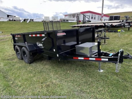 USED 2023 CAM &quot;Advantage&quot; 6x12 Lo Pro Equipment Dump w/ Underbody Ramps, D-Rings, Spare Tire Mount, 225/75R15LRD Black Spoke Wheels
*WAITING ON TITLE, CAN NOT LEAVE OUR PROPERTY UNTIL WE RECIEVE IT!!!* 
GVW: 9900#
Unladen: 2340#
Payload: 7560#
Model: 10-612LPDT 
WE ARE YOUR ONE STOP SHOP FOR ALL PENNDOT PAPERWORK, FINANCING &amp; INSPECTIONS WHEN YOU PURCHASE A TRAILER HERE AT SMOUSE&#39;S.
** FINANCING AVAILABLE FOR THOSE WHO QUALIFY
** FULL SERVICE CENTER TO INCLUDE INSPECTION,REPAIRS &amp; MODIFICATIONS
** WE STOCK TRAILER PARTS AND ACCESSORIES
** NEED A BRAKE CONTROL? WE INSTALL YOUR BREAK CONTROL WHILE WE ARE DOING YOUR PAPERWORK (IF TRUCK IS PREWIRED) ON YOUR NEW TRAILER.
** WE ARE A MEMBER OF COSTARS
_ WE ACCEPT CASH-CHECK, VISA &amp; MASTERCARD _
*Price, if shown, does not include government &amp; PENNDOT fees, taxes, dealer document preparation charges or any finance charges (if applicable). FOB Mt Pleasant, Pa
Final actual sales price will vary depending on options or accessories selected.
NOTE: Models with a price of &quot;Request a Quote&quot; are always included in a $0 search, regardless of actual value
