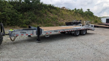 NEW 2023 CAM 20+5 HD &quot;BEAST&quot; Deckover Tagalong w/ Air Brakes &amp; Wood Filled Bi-Directional SPRING Assist Ramps

## $37,599!!! IS CASH, CHECK OR FINANCING PRICE!!!


GVW: 51750#
Unladen: 9095#
Payload: 42655#

**Model: 20CAM825TA**

SPECS:
Main Frame: 14&quot; I-Beam @ 22 lb
Crossmembers: 5&quot; Channel
Side Rail: 8&quot; Channel @ 11.5 lb
Tongue: 14&quot; I-Beam @ 22 lb
Beavertail: 5&#39; Beavertail
Coupler: Adjustable Pintle Ring
Jack: Dual 50k Dro pLeg 2 Speed Jacks
Axles: Oil Bath
Suspension: Hutch H-9700 Suspension
Tires: 23575R17.5 LRH Dual
Wheels: 17.5&quot;
Decking: Nominal 2&quot; Oak Deck
Lights: LED Lights - Rubber Mounted
Electric Plug: Sealed 7 Pin Plug w/Artic Flex Whip
Finish: PPG Industrial Polyurethane Paint
Overall Length: 376&quot;
Deck Height: 35&quot;
Coupler Height: 21.5&quot; - 30.5&quot;
Ramps: Bi-Directional Spring Assisted Wood Filled Ramps

&lt;br&gt;
FEATURES:
Steel Plated Tongue
Hi-Tensile Steel Construction
Adjustable Pintle Hitch
Safety Chains (5/8&quot; High Test)
Sealed 7-Pin Plug w/ Arctic Flex Whip
Zip Breakaway System
Dual 50K 2-Speed Jacks (Bolt-On)
Oil Bath Axles
Axle Springs: 3 Leaf (50,000 lb. Capacity)
Spring Park Brake On All Axles
Traction Bars on Fenders
Steel Wheels
Epoxy Primer
Polyurethane Paint Finish
Nominal 2&quot; Oak Deck
Toolbox
Mud Flaps
Sealed Wiring Harness
LED Lights - Rubber Mounted
Three Year Warranty

&lt;br&gt;
**THE BEAST DECKOVER TRAILER - 20 &amp; 25 TON**
**The 20 and 25 Ton BEAST Deckover Trailers from CAM Superline were designed to handle the heaviest loads and withstand the toughest applications. Available in 20 and 25 ton capacity models, these trailers are designed for hauling pavers, excavators, crawlers and other types of construction equipment. Need a lesser load angle? The 20 and 25 Ton BEAST Deckover offers an optional Double Break Beavertail and Air Powered Ramps with a 36&quot; Knife Edge Extension that creates less of an incline for loading and unloading your equipment.**

**WE ARE YOUR ONE STOP SHOP FOR ALL PENNDOT PAPERWORK, FINANCING &amp; INSPECTIONS WHEN YOU PURCHASE A TRAILER HERE AT SMOUSE&#39;S.**
\*\*FINANCING AVAILABLE FOR THOSE WHO QUALIFY
\*\*FULL SERVICE CENTER TO INCLUDE INSPECTION,REPAIRS &amp; MODIFICATIONS
\*\* WE STOCK TRAILER PARTS AND ACCESSORIES
\*\* Need A Brake Control? We will install your brake control while we are doing your paper work (if truck is prewired) on your new trailer.
**WE ACCEPT CASH-CHECK , VISA &amp; MASTERCARD!**
\*Price, if shown, does not include government &amp; PENNDOT fees, taxes, dealer document preparation charges or any finance charges (if applicable). FOB Mt Pleasant, Pa
Final actual sales price will vary depending on options or accessories selected.
NOTE: Models with a price of &quot;Request a Quote&quot; are always included in a $0 search, regardless of actual value