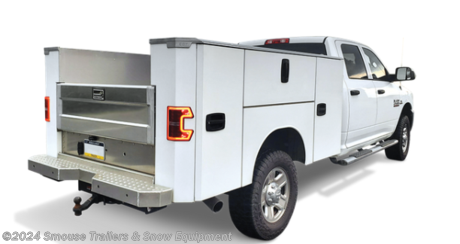 NEW EBY &quot;RENEGADE&quot; 9&#39;3&quot; x 96&quot; Wide DW Aluminum Utility/Service Body
Part#8BD006003
Serial#34218

Service Body Bumper w/ 2.5 Receiver for Cab &amp; Chassis Part# SA01194

STANDARD FEATURES:
Protected door seals and stainless steel rotary latches with wide handles
Flush-mounted tailgate with heavy-duty steel slam latch
49&quot; x 99&quot; textured floor loading area with corner tie downs
Large cabinets for extra storage
Custom shelf and drawer kits available
The all-aluminum EBY RENEGADE service body sports a wide variety of standard features that exceed expectations. A strong, robust platform that is lighter and longer lasting than steel. Larger cabinets and more volume in the load compartment allow you to haul more tools. We make it easy to install with a universal mounting kit, and back it with the best warranty in the industry.

The all-aluminum EBY RENEGADE service body sports a wide variety of standard features that exceed expectations. A strong, robust platform that is lighter and longer lasting than steel. Larger cabinets and more volume in the load compartment allow you to haul more tools. We make it easy to install with a universal mounting kit, and back it with the best warranty in the industry.

&lt;br&gt;
#### OVERVIEW

The all-aluminum EBY RENEGADE service body with standard features that exceed expectations. A strong, robust platform that is lighter than steel. Large cabinets and more volume in the load compartment allow you to haul more tools. A universal mounting kit that installs easily and works hard every single day.

&lt;br&gt;
#### FEATURES

Protected door seals and stainless steel rotary latches with wide handles
Flush-mounted tailgate with heavy-duty steel slam latch
49&quot; x 99&quot; textured floor loading area with corner tie downs
Large cabinets for extra storage
Custom shelf and drawer kits available

&lt;br&gt;
#### OTHER AVAILABLE SIZES

Lengths: 8&#39;6&quot;, 9&#39;3&quot;, 11&#39;3&quot;
Widths: 80&quot; and 96&quot;

&lt;br&gt;
**WE ARE YOUR ONE STOP SHOP FOR ALL PENNDOT PAPERWORK, FINANCING &amp; INSPECTIONS WHEN YOU PURCHASE A TRAILER HERE AT SMOUSE&#39;S.**

\*\* FINANCING AVAILABLE FOR THOSE WHO QUALIFY
\*\* FULL SERVICE CENTER TO INCLUDE INSPECTION,REPAIRS &amp; MODIFICATIONS
\*\* WE STOCK TRAILER PARTS AND ACCESSORIES
\*\* NEED A BRAKE CONTROL? WE INSTALL YOUR BREAK CONTROL WHILE WE ARE DOING YOUR PAPERWORK (IF TRUCK IS PREWIRED) ON YOUR NEW TRAILER.
\*\* WE ARE A MEMBER OF COSTARS

**WE ACCEPT CASH-CHECK, VISA &amp; MASTERCARD**

\*Price, if shown, does not include government &amp; PENNDOT fees, taxes, dealer document preparation charges or any finance charges (if applicable). FOB Mt Pleasant, Pa
Final actual sales price will vary depending on options or accessories selected.
NOTE: Models with a price of &quot;Request a Quote&quot; are always included in a $0 search, regardless of actual value

&lt;br&gt;