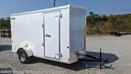 NEW 2024 Car Mate 6x12 V-Sport Cargo Trailer w/ Ramp Door  CM2252

**OPTIONS:**
**6&quot; Additional Height (78&quot; Inside, 71&quot; Door)**
**Ramp Door w/ Flip Out**
**LED Dome Light**
**Econo Wall Vents**
**20575R15 Silver Spoke Wheels**

## CASH OR CHECK PRICE $5525!!!


GVW: 2990#
Unladen: 1390#
Payload: 1600#

**MODEL: CM612ECV**

Interior Box Length to Square: 11&#39;8&quot;
Axle: 3500# Dexter Spring Axle
Coupler/Hitch Ball Size: 2&quot;
Light Plug Connector: Flat 4 Pole
Overall Exterior Length: 16&#39;3&quot;
Overall Exterior Height: 98&quot;
Overall Exterior Width: 94&quot;
Interior Box Width: 72&quot;
Platform Height: 19&quot;
Hitch Height: 18&quot;
Door: 66&quot; W x 71&quot; H
Side Man Door: 32&quot;
Crossmembers: 24&quot; OC - 2x2x3/16 Steel Angle
Frame: 2x3

**STANDARD FEATURES**
205/75R15 C Range Tires
White Spoke Wheels - Bolt Pattern 5 - 4 1/2
A-Frame Tongue with Safety Chains and Hooks
Genuine Dexter Spring Axles w/E-Z Lube Hubs
2000# Tongue Jack
3/8&#226;&#179; Plywood Walls - 16&#226;&#179; OC
.030 Exterior Aluminum - Black or White (Colors Optional)
.032 Seamless 1 pc. Aluminum Roof - LIFETIME WARRANTY
Aluminum Roof Bows - 24&#226;&#179; OC
3/4&#226;&#179; Plywood Floor - Unpainted - LIFETIME WARRANTY
Structural Steel Tube Frame
Aluminum Diamond Plate Corners
16&#226;&#179; Aluminum Diamond Plate Front Stone Guard
Smooth Aluminum Fenders
Hot Dipped Galvanized Door Hardware
LED Lighting - LIFETIME WARRANTY

&lt;br&gt;
**WE ARE YOUR ONE STOP SHOP FOR ALL PENNDOT PAPERWORK, FINANCING &amp; INSPECTIONS WHEN YOU PURCHASE A TRAILER HERE AT SMOUSE&#39;S.**

\*\* FULL SERVICE CENTER TO INCLUDE INSPECTION,REPAIRS &amp; MODIFICATIONS
\*\* WE STOCK TRAILER PARTS AND ACCESSORIES
\*\* NEED A BRAKE CONTROL? WE INSTALL YOUR BREAK CONTROL WHILE WE ARE DOING YOUR PAPERWORK (IF TRUCK IS PREWIRED) ON YOUR NEW TRAILER.
\*\* WE ARE A MEMBER OF COSTARS

\_ **WE ACCEPT CASH-CHECK, VISA &amp; MASTERCARD** \_

\*Price, if shown, does not include government &amp; PENNDOT fees, taxes, dealer document preparation charges or any finance charges (if applicable). FOB Mt Pleasant, Pa
Final actual sales price will vary depending on options or accessories selected.
NOTE: Models with a price of &quot;Request a Quote&quot; are always included in a $0 search, regardless of actual value

&lt;br&gt;