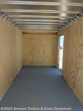 NEW 2024 Car Mate 7x14 HD Custom Cargo Trailer w/ Barn Doors

**OPTIONS ADDED:**
**12&quot; Additional Height (84&quot; Inside, 80&quot; Doors)**
**(** **2) 12V LED Dome Lights w/ Wall Switch**
**(2) Econo Wall Vents**
**20575R15 Black Spoke Wheels**

&lt;br&gt;
## $7825!!! IS CASH, CHECK OR FINANCING PRICE!!!

GVW: 7000#
Unladen: 2200#
Payload: 4800#

**Model: CM714CC-HD - picture shown in a 16&#39;**

**MEASUREMENTS**
-(2) 3500# Dexter Torflex Axles
-2-5/16 Coupler
Overall Exterior Length: 18&#39;
Overall Exterior Height: 98&quot;
Overall Exterior Width: 99.5&quot;
Interior Box Length: 13&#39;8&quot;
Interior Box Width: 80&quot;
Interior Height: 78&quot;
Platform Height: 19&quot;
Hitch Height: 18&quot;
Ramp Door
Side Door: 36&quot; W
Frame: 2x4 Tube
Tongue Jack: 2000#

**STANDARD FEATURES** \- 205/75R15 C Range Tires

* A-Frame Tongue w/Safety Chains and Hooks- Genuine Dexter Torflex Axle(s) w/E-Z Lube Hubs
* Forward Self Adjusting Electric Brakes with Breakaway Kit &amp; Charger
* 7 Pole Light Plug Connector
* 3/8 Plywood Walls -- 16 OC
* .030 Exterior Aluminum (11 Colors Available)
* .032 Seamless 1 pc. Aluminum Roof -- LIFETIME WARRANTY
* Aluminum Roof Bows -- 16 OC
* 3/4 Plywood Floor -- Painted Both Sides -- LIFETIME WARRANTY
* 4 Formed C-Channel Crossmembers -- 24 OC
* Structural Steel Tube Frame
* Aluminum Diamond Plate Corners
* 16 Aluminum Diamond Plate Front Stone Guard
* Smooth Aluminum Fenders
* Hot Dipped Galvanized Door Hardware
* LED Lighting -- LIFETIME WARRANTY
* 

**WE ARE YOUR ONE STOP SHOP FOR ALL PENNDOT PAPERWORK, FINANCING &amp; INSPECTIONS WHEN YOU PURCHASE A TRAILER HERE AT SMOUSE&#39;S.**

\*\* FINANCING AVAILABLE FOR THOSE WHO QUALIFY
\*\* FULL SERVICE CENTER TO INCLUDE INSPECTION,REPAIRS &amp; MODIFICATIONS
\*\* WE STOCK TRAILER PARTS AND ACCESSORIES
\*\* NEED A BRAKE CONTROL? WE INSTALL YOUR BREAK CONTROL WHILE WE ARE DOING YOUR PAPERWORK (IF TRUCK IS PREWIRED) ON YOUR NEW TRAILER.
\*\* WE ARE A MEMBER OF COSTARS

**\_ WE ACCEPT CASH-CHECK, VISA &amp; MASTERCARD \_**

\*Price, if shown, does not include government &amp; PENNDOT fees, taxes, dealer document preparation charges or any finance charges (if applicable). FOB Mt Pleasant, Pa
Final actual sales price will vary depending on options or accessories selected.
NOTE: Models with a price of &quot;Request a Quote&quot; are always included in a $0 search, regardless of actual value