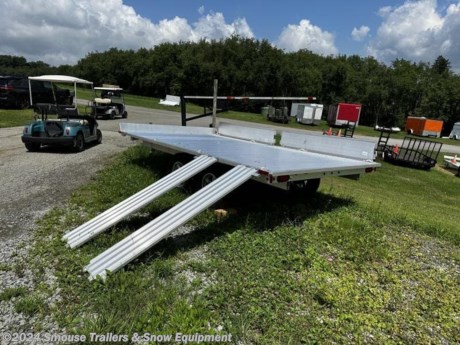 NEW 2024 Aluma 12&quot; (3 Place) ATV Trailer w/ Side Ramps &amp; Brakes

## $4999!!!! IS CASH, CHECK OR FINANCING PRICE!!!

GVW: 4400#
Unladen: 850#
Payload: 3550#

&lt;br&gt;
**TRAILER SPECS**
A8812TA - 2) 2200# Tandem axles with electric brakes
ST205/75R14 LRC radial tires (1760# cap/tire)
Aluminum wheels
Extruded aluminum floor
A-Framed aluminum tongue, 48&quot; long with 2&quot; coupler
LED Lighting package, safety chains
Swivel tongue jack, 1500# capacity
4) Ramps, 12&quot; x 69&quot;
8) Tie-down loops
Overall width = 90.5&quot;
Overall length = 206&quot;

&lt;br&gt;
**WE ARE YOUR ONE STOP SHOP FOR ALL PENNDOT PAPERWORK, FINANCING &amp; INSPECTIONS WHEN YOU PURCHASE A TRAILER HERE AT SMOUSE&#39;S.**

&lt;br&gt;
\*\* FINANCING AVAILABLE FOR THOSE WHO QUALIFY
\*\* FULL SERVICE CENTER TO INCLUDE INSPECTION,REPAIRS &amp; MODIFICATIONS
\*\* WE STOCK TRAILER PARTS AND ACCESSORIES
\*\* NEED A BRAKE CONTROL? WE INSTALL YOUR BREAK CONTROL WHILE WE ARE DOING YOUR PAPERWORK (IF TRUCK IS PREWIRED) ON YOUR NEW TRAILER.
\*\* WE ARE A MEMBER OF COSTARS

&lt;br&gt;
\_ **WE ACCEPT CASH-CHECK, VISA &amp; MASTERCARD** \_

&lt;br&gt;
\*Price, if shown, does not include government &amp; PENNDOT fees, taxes, dealer document preparation charges or any finance charges (if applicable). FOB Mt Pleasant, Pa
Final actual sales price will vary depending on options or accessories selected.
NOTE: Models with a price of &quot;Request a Quote&quot; are always included in a $0 search, regardless of actual value