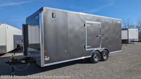NEW 2024 Car Mate 8.5x20 HD Custom Car Hauler w/ Ramp Door - **CM2321**

**OPTIONS ADDED:**
**6&quot; Additional Height (84&quot; Inside, 81&quot; Door)**
**100&quot; Wide Body - 102&quot; Wide Track Axles**
**6000# Torflex Axles**
**Get Out Door**
**Wall Vents**
**(2) 12V LED Dome Light w/ Wall Switch**
**(4) HD Floor Tie Downs**

## $11,999!!! IS CASH, CHECK OR FINANCING PRICE!!!!

**Model: CM820C-CT**

GVW: 9990#
Unladen: 3835#
Payload: 6155#

&lt;br&gt;
&lt;br&gt;
SPECS:
Axles: 2 - 6000# Dexter Spring Axles
Tires: 22575R15
Wheels: Silver Spoke Wheels
Overall Exterior Length: 23&#39;11&quot;
Overall Exterior Height: 103&quot;
Overall Exterior Width: 102&quot;
Interior Box Length: 19&#39;8&quot;
Interior Box Width: 96&quot;
Width Between Wheel Wells: 82&quot;
Interior Height: 78&quot;
Ramp Rear Door w/Flip Out: 94&quot;W x 75&quot;H
Beaver Tail: 48&quot; w/3&#39; Drop
Side Man Door Step: 48&quot; w/inside Step

FEATURES:
Genuine Dexter Axles
Triple A-Frame Tongue w/Safety Chains and Hooks
Forward Self Adjusting Electric Brakes with Breakaway Kit &amp; Charger
2 5/16&quot; Coupler/Hitch Ball Size
7 Pole Light Plug Connector
Hitch Height: 21&quot; - Platform Height: 22&quot;
5000# Tongue Jack
3/8&quot; Plywood Walls - 16&quot; OC
.030 Exterior Aluminum (Colors available)
Advantage V-Front Available
.032 Seamless 1 pc. Aluminum Roof - LIFETIME WARRANTY
Steel Hat Channel Roof Bows - 24&quot; OC
3/4&quot; Plywood Floor - Painted Both Sides - LIFETIME WARRANTY
Formed C-Channel Crossmembers - 16&quot; OC
2&quot; x 6&quot; Structural Steel Tube Frame
Aluminum Diamond Plate Corners
24&quot; Aluminum Diamond Plate Front Stone Guard
Smooth Aluminum Fenders
Hot Dipped Galvanized Door Hardware
LED Lighting - LIFETIME WARRANTY

&lt;br&gt;
**WE ARE YOUR ONE STOP SHOP FOR ALL PENNDOT PAPERWORK, FINANCING &amp; INSPECTIONS WHEN YOU PURCHASE A TRAILER HERE AT SMOUSE&#39;S.**

\*\* FINANCING AVAILABLE FOR THOSE WHO QUALIFY
\*\* FULL SERVICE CENTER TO INCLUDE INSPECTION,REPAIRS &amp; MODIFICATIONS
\*\* WE STOCK TRAILER PARTS AND ACCESSORIES
\*\* NEED A BRAKE CONTROL? WE INSTALL YOUR BREAK CONTROL WHILE WE ARE DOING YOUR PAPERWORK (IF TRUCK IS PREWIRED) ON YOUR NEW TRAILER.
\*\* WE ARE A MEMBER OF COSTARS

**WE ACCEPT CASH-CHECK, VISA &amp; MASTERCARD**

\*Price, if shown, does not include government &amp; PENNDOT fees, taxes, dealer document preparation charges or any finance charges (if applicable). FOB Mt Pleasant, Pa
Final actual sales price will vary depending on options or accessories selected.
NOTE: Models with a price of &quot;Request a Quote&quot; are always included in a $0 search, regardless of actual value

&lt;br&gt;