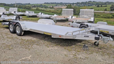 NEW 2025 Aluma 6&#39;10&quot; x 20 HD Car Hauler Trailer w/ Underbody Ramps &amp; Dove Tail

## **CASH, CHECK OR FINANCE PRICE $10999**


Model: 8220H AL1882

**Bed Size: 81 x 240**

GVW: 9990#
Unladen: 1700#
Payload: 8290#

**Trailer Specs:**

* 2-5200# Rubber torsion axles - Easy lube hubs
* Electric brakes, breakaway kit
* ST22575R15 (1760# cap/tire)
* Aluminum wheels, 5-4.5 BHP
* Removable aluminum fenders
* Extruded aluminum floor
* Front retaining rail
* A-Framed aluminum tongue, 48&quot; long with 2-5/16&quot; coupler
* 6&#39; Aluminum ramps with storage underneath
* Stake pockets (3 per side);
* Recessed tie rings, SS 5000#
* Fold-down rear stabilizer jacks
* Double-wheel swivel tongue jack, 1500# capacity
* LED Lighting package, safety chains
* Overall width = 100.5&quot;
* Overall length = 290&quot;

**WE ARE YOUR ONE STOP SHOP FOR ALL PENNDOT PAPERWORK, FINANCING &amp; INSPECTIONS WHEN YOU PURCHASE A TRAILER HERE AT SMOUSE&#39;S.**
\*\* FINANCING AVAILABLE FOR THOSE WHO QUALIFY
\*\* FULL SERVICE CENTER TO INCLUDE INSPECTION,REPAIRS &amp; MODIFICATIONS
\*\* WE STOCK TRAILER PARTS AND ACCESSORIES
\*\* NEED A BRAKE CONTROL? WE INSTALL YOUR BREAK CONTROL WHILE WE ARE DOING YOUR PAPERWORK (IF TRUCK IS PREWIRED) ON YOUR NEW TRAILER.
\*\* WE ARE A MEMBER OF COSTARS
\_ **WE ACCEPT CASH-CHECK, VISA &amp; MASTERCARD** \_

\*Price, if shown, does not include government &amp; PENNDOT fees, taxes, dealer document preparation charges or any finance charges (if applicable). FOB Mt Pleasant, Pa
Final actual sales price will vary depending on options or accessories selected.
NOTE: Models with a price of &quot;Request a Quote&quot; are always included in a $0 search, regardless of actual value