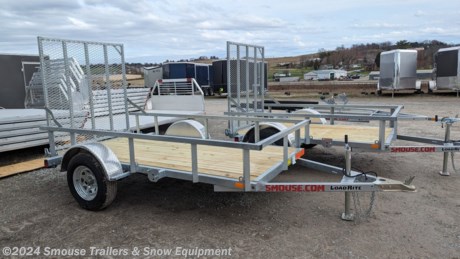 NEW 2024 Load Rite 5x10 ALL GALVANIZED Utility

## **CASH, CHECK OR FINANCE $2725**


**Check out these features:**
**Welded tubular steel frame** 
**Hot-dipped galvanized frame structure**
**Pressure treated 2x deck** 
**Spring assisted 5&#39; fold-flat ramp** 
**LED lighting** 
**Radial tires** 
**Dexter Leaf-spring axle with E-Z Lube\_ hubs** 
**Aluminum diamondplate and skirted fenders** 
**Footed top-wind tongue jack -**
**Integrated spare tire carrier** 
**And like every Load Rite trailer, these models are fully NATM Certified and come with a 2 Plus 3 Years Coupler to Taillight Warranty.**

GVW: 2999#
Unladen: 810#
Payload: 2189#

**Model: UT510 LR746**

SPECS:
Deck: 2&quot; x 6&quot; Dim
Open Side: 14&quot; High Rails
Tires: 20575R15C
Ramp: 5&#39; Long

**WE ARE YOUR ONE STOP SHOP FOR ALL PENNDOT PAPERWORK, FINANCING &amp; INSPECTIONS WHEN YOU PURCHASE A TRAILER HERE AT SMOUSE&#39;S.**
\*\*FINANCING AVAILABLE FOR THOSE WHO QUALIFY
\*\*FULL SERVICE CENTER TO INCLUDE INSPECTION,REPAIRS &amp; MODIFICATIONS
\*\* WE STOCK TRAILER PARTS AND ACCESSORIES
\*\* Need A Brake Control? We will install your brake control while we are doing your paper work (if truck is prewired) on your new trailer.
**WE ACCEPT CASH-CHECK , VISA &amp; MASTERCARD!**
\*Price, if shown, does not include government &amp; PENNDOT fees, taxes, dealer document preparation charges or any finance charges (if applicable). FOB Mt Pleasant, Pa
Final actual sales price will vary depending on options or accessories selected.
NOTE: Models with a price of &quot;Request a Quote&quot; are always included in a $0 search, regardless of actual value