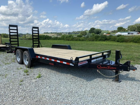 NEW 2024 Quality 18&#39; HD PRO Equipment Hauler w/ Spring Assist Stand Up Ramps, 2&#39; Dove Tail

## CASH OR CHECK PRICE $8150!!!

## 

**Our Professional Grade line is our best Equipment Trailer and is equipped standard with all our best features. The frame and tongue sizes on 10,000 lb., 12,000 lb., and 15,000 lb. models are the same as the General Duty series but we make the crossmembers closer with 16 in. centers. These premium models feature 16 in. premium radial tires, a 12,000 lb. drop foot jack, and an adjustable coupler. The 15,000 GVWR model features additional upgrades such as a HD cast iron adjustable coupler and heavy duty spring assist 5 ft. swing up ramps that use 4 in. channel ramp frame runners for today&#39;s heavier skid steers and mini excavators. A tool box with lockable lid, full reflective tape, and lifetime LED rubber mounted sealed beam lighting with a sealed modular wiring harness are also included on our Professional Grade Equipment Trailers.**

GVW: 17000#
Unladen: 3300#
Payload: 13700#

**Model: 17PRO18-17.5 QT4166**

SPECS:
Treated wood deck
82&quot; between fenders
7500 lb. braking axles with 4 wheel brakes
Slipper spring suspension
235/80 R16 load range E 10 ply rating West Lake Radial tires
6&quot; channel frame
3&quot; channel cross members - 16&quot; spacing
6&quot; channel wrap around tongue with toolbox and lockable lid
5 ft. swing up ramps with support foot. These are extra heavy duty ramps made of 4&quot; channel with spring assist.
2 5/16&quot; HD adjustable cast iron coupler
12000 lb. drop-foot jack
Heavy duty diamond plate fenders with backs
Steps in front and behind fenders
Self charging break away kit, safety chains, full DOT reflective tape and all rubber mounted LED sealed beam lighting with U.S. made sealed modular harness with 2 year warranty
Primed, 2 coats of acrylic enamel, pin striped

**WE ARE YOUR ONE STOP SHOP FOR ALL PENNDOT PAPERWORK, FINANCING &amp; INSPECTIONS WHEN YOU PURCHASE A TRAILER HERE AT SMOUSE&#39;S.**

\*\* FINANCING AVAILABLE FOR THOSE WHO QUALIFY
\*\* FULL SERVICE CENTER TO INCLUDE INSPECTION,REPAIRS &amp; MODIFICATIONS
\*\* WE STOCK TRAILER PARTS AND ACCESSORIES
\*\* NEED A BRAKE CONTROL? WE INSTALL YOUR BREAK CONTROL WHILE WE ARE DOING YOUR PAPERWORK (IF TRUCK IS PREWIRED) ON YOUR NEW TRAILER.
\*\* WE ARE A MEMBER OF COSTARS

**WE ACCEPT CASH-CHECK, VISA &amp; MASTERCARD**

\*Price, if shown, does not include government &amp; PENNDOT fees, taxes, dealer document preparation charges or any finance charges (if applicable). FOB Mt Pleasant, Pa
Final actual sales price will vary depending on options or accessories selected.
NOTE: Models with a price of &quot;Request a Quote&quot; are always included in a $0 search, regardless of actual value