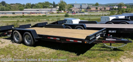 NEW 2024 Quality 20&#39; PRO Car Hauler w/ 2&#39; Dove

## **$4650 IS CASH, CHECK, OR FIANCE PRICE**


**Professional Grade Trailers are also manufactured with a 5&quot; channel main frame with 4&quot; channel wrap-around tongue and 3&quot; channel crossmembers. We add rub rails on the stake pockets and have 5&#39; long ramps that slide in to tracks from the rear of the trailer. A standard 2&#39; dovetail ensures safe loading in all conditions. A US made sealed wiring harness with all LED lighting and full reflective tape comprise the upgraded lighting package. Professional Grade models are available in 16&#39;, 18&#39;, and 20&#39; lengths in 7,000, 8,500, and 10,000 GVW ratings.**

GVW: 7000#
Unladen: 2510#
Payload: 4490#

**Model: 7PRO20-WD QT4186**

SPECS:
Treated wood deck
Standard 2 ft. dove tail
82&quot; between fenders
3500 lb. braking axles with 4 wheel brakes
Double eye spring suspension
205/75 R15 load range D 8 ply rating West Lake Radial tires
5&quot; channel frame
3&quot; channel cross members - 24&quot; spacing
4&quot; channel wrap-around tongue
5 ft. rear slide-in ramps
2 5/16&quot; A-frame coupler
Swing-up jack
Diamond plate fenders with backs
Steps in front and behind fenders
Stake pockets and rubrail
Self charging break away kit, safety chains, full DOT reflective tape and all rubber mounted LED sealed beam lighting with U.S. made sealed modular harness with 2 year warranty
Primed, 2 coats of acrylic enamel, pin striped

**WE ARE YOUR ONE STOP SHOP FOR ALL PENNDOT PAPERWORK, FINANCING &amp; INSPECTIONS WHEN YOU PURCHASE A TRAILER HERE AT SMOUSE&#39;S.**

\*\* FINANCING AVAILABLE FOR THOSE WHO QUALIFY
\*\* FULL SERVICE CENTER TO INCLUDE INSPECTION,REPAIRS &amp; MODIFICATIONS
\*\* WE STOCK TRAILER PARTS AND ACCESSORIES
\*\* NEED A BRAKE CONTROL? WE INSTALL YOUR BREAK CONTROL WHILE WE ARE DOING YOUR PAPERWORK (IF TRUCK IS PREWIRED) ON YOUR NEW TRAILER.
\*\* WE ARE A MEMBER OF COSTARS

**WE ACCEPT CASH-CHECK, VISA &amp; MASTERCARD**

\*Price, if shown, does not include government &amp; PENNDOT fees, taxes, dealer document preparation charges or any finance charges (if applicable). FOB Mt Pleasant, Pa
Final actual sales price will vary depending on options or accessories selected.
NOTE: Models with a price of &quot;Request a Quote&quot; are always included in a $0 search, regardless of actual value