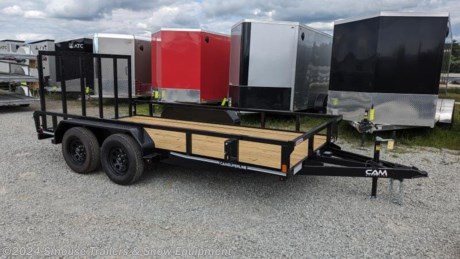 NEW 2024 CAM SUPERLINE 7x18 Tandem Utility Trailer w/ Spring Assist

## $4625!!! IS CASH, CHECK OR FINANCING PRICE!!!

**7K TANDEM AXLE UTILITY TRAILER**
**The 7K Utility Trailer from CAM Superline was designed to haul small tractors, compact equipment, and side-by-sides. The 7K Utility Trailer features a Setback Jack, Tandem Axles with Electric Brakes, Self-Retained Gate Pins, and a 4&#39; Spring-Assist Laydown Gate that makes loading and unloading a breeze. This trailer also features enclosed wiring and an epoxy-primed structure with a PPG paint finish providing you with years of dependable use.**

7000#GVWR
2200#UNLADEN
4800#PAYLOAD

&lt;strong&gt;Model#PUTT8218-BP-070 - &lt;em&gt;STOCK PHOTO SHOWN&lt;/em&gt;\*\*&lt;/strong&gt;

FEATURES:
3&quot; x 2&quot; x 1/4&quot; Angle Frame
4&quot; Channel Tongue
3&quot; x 2&quot; x 3/16&quot; Angle (24&quot; O.C.) Crossmembers
2&quot; x 2&quot; Tube Top Rail
Tube Uprights
2-5/16&quot; Ball Coupler
2k Setback Jack
Safety Chains
7-Way SAE Plug
Zip Breakaway System
4&#39; Spring-Assist Laydown Gate
Diamond Plate Fenders
EZ Lube Hubs
Electric Brake Axles (2)
Radial Tires
Steel Wheels
Epoxy Primer
Polyurethane Paint Finish
Pressure-Treated Pine Decking
Spare Tire Mount
Rub Rail
Sealed Harness
Enclosed Wiring
LED Lights - Rubber Mounted
Three Year Warranty

SPECS:
Frame: 3 x 2 x 1/4 Angle
Crossmembers: 3 x 2 x 3/16 Angle (24&quot; On-Center)
Top Rail: 2 x 2 Square Tube
Tongue: 4&quot; Channel (A-Frame)
Uprights: 2 x 2 Square Tube
Coupler: 2 5/16&quot; Ball
Jack: 2k Zinc Plated, Setback
Fenders: Diamond Plate
Axles: Cambered Idler
Suspension: Equalized Leaf Spring
Tires: 20575R15 LRC
Wheels: 15&quot;, 5 on 4.5, Radial Tires
Decking: 2 x 6 Pressure Treated Pine
Lights: LED Lights
Electric Plug: 7 Pole RV Molded Flat Blade
Finish: PPG Industrial Polyurethane Paint
Overall Length: 263&quot;
Bed Length: 216&quot;
Bed Width: 81.5&quot;
Deck Height: 18&quot;
Coupler Height: 16&quot;
Gate: 4&#39; Landscape Gate, Spring Assisted

**WE ARE YOUR ONE STOP SHOP FOR ALL PENNDOT PAPERWORK, FINANCING &amp; INSPECTIONS WHEN YOU PURCHASE A TRAILER HERE AT SMOUSE&#39;S.**

\*\* FINANCING AVAILABLE FOR THOSE WHO QUALIFY
\*\* FULL SERVICE CENTER TO INCLUDE INSPECTION,REPAIRS &amp; MODIFICATIONS
\*\* WE STOCK TRAILER PARTS AND ACCESSORIES
\*\* NEED A BRAKE CONTROL? WE INSTALL YOUR BREAK CONTROL WHILE WE ARE DOING YOUR PAPERWORK (IF TRUCK IS PREWIRED) ON YOUR NEW TRAILER.
\*\* WE ARE A MEMBER OF COSTARS

**WE ACCEPT CASH-CHECK, VISA &amp; MASTERCARD**

\*Price, if shown, does not include government &amp; PENNDOT fees, taxes, dealer document preparation charges or any finance charges (if applicable). FOB Mt Pleasant, Pa
Final actual sales price will vary depending on options or accessories selected.
NOTE: Models with a price of &quot;Request a Quote&quot; are always included in a $0 search, regardless of actual value

&lt;br&gt;
