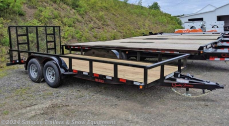 NEW 2024 Quality 7x20 HD PRO Utility Trailer w/ 2&#39; Dove Tail

## **$5275!!! IS CASH, CHECK OR FINANCING PRICE!!!**

GVW: 9990#
Unladen: 2600#
Payload: 7390#

**MODEL: 720PRO-23T/2B-HD**

Professional Grade models feature a heavy duty angle iron bottom frame with rectangular tubing top rails. The main frame is 3x3x3/16 angle iron with a 3x2 tubing top rail, 3&quot; channel crossmembers, and a 4&quot; channel wrap-around tongue. A 10,000 GVWR model features increased main frame tongue and crossmember upgrades. Running gear is spring suspension 3,500 lb. axles with 4-wheel brakes and upgraded radial tires. A 4&#39; landscape gate, and a standard 2&#39; dovetail make loading lawn equipment easy. A sealed wiring harness with all LED lighting and full reflective tape comprise the upgraded lighting package. We also add steps to the front and rear of the fenders.

&lt;strong&gt;Heavier main frame and closer cross members, premium radial tires, swing-up jack, LED rubber mounted sealed beam lighting in enclosed boxes with sealed modular wiring harness&lt;/strong&gt;.

Ramp Capacity 4500 lb.
Treated wood deck
Standard 2 ft. dove tail
82&quot; between fenders
5200 lb. braking axles with 4 wheel brakes
Double eye spring suspension
225/75 R15 load range E 10 ply rating West Lake Radial tires
4x3x1/4&quot; angle frame
3x2 tubing top rail
3&quot; channel cross members
5&quot; channel wrap-around tongue.
4 ft. full landscape gate (spring-assist standard)
2 5/16&quot; A-frame coupler
Swing-up jack
Diamond plate fenders with backs
Steps in front and behind fenders
Stake pockets, self charging break away kit, safety chains, full DOT reflective tape and all rubber mounted LED sealed beam lighting with U.S. made sealed modular harness with 5 year warranty.
Primed, 2 coats of acrylic enamel, pin striped

**WE ARE YOUR ONE STOP SHOP FOR ALL PENNDOT PAPERWORK, FINANCING &amp; INSPECTIONS WHEN YOU PURCHASE A TRAILER HERE AT SMOUSE&#39;S.**
\*\* FINANCING AVAILABLE FOR THOSE WHO QUALIY
\*\* FULL SERVICE CENTER TO INCLUDE INSPECTION,REPAIRS &amp; MODIFICATIONS
\*\* WE STOCK TRAILER PARTS AND ACCESSORIES
\*\* NEED A BRAKE CONTROL? WE INSTALL YOUR BREAK CONTROL WHILE WE ARE DOING YOUR PAPERWORK (IF TRUCK IS PREWIRED) ON YOUR NEW TRAILER.
\*\* WE ARE A MEMBER OF COSTARS
**\_ WE ACCEPT CASH-CHECK, VISA &amp; MASTERCARD\_**

\*Price, if shown, does not include government &amp; PENNDOT fees, taxes, dealer document preparation charges or any finance charges (if applicable). FOB Mt Pleasant, Pa
Final actual sales price will vary depending on options or accessories selected.
NOTE: Models with a price of &quot;Request a Quote&quot; are always included in a $0 search, regardless of actual value