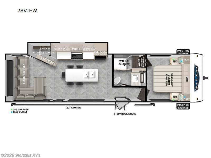 2024 Forest River Salem View 28VIEW - New Travel Trailer For Sale by Stoltzfus RV's in Adamstown, Pennsylvania features Slideout