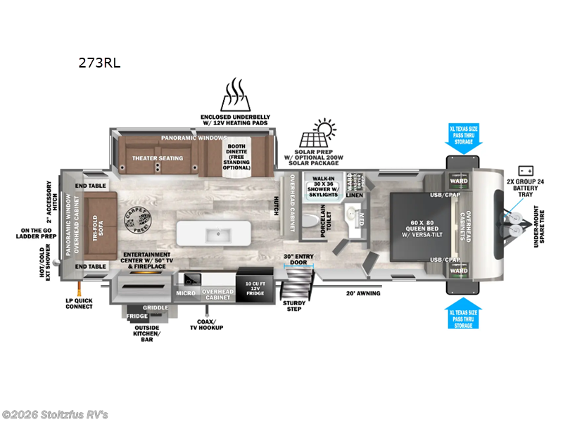 2025 Forest River Salem Hemisphere 273RL - New Travel Trailer For Sale by Stoltzfus RV's in Adamstown, Pennsylvania features Slideout