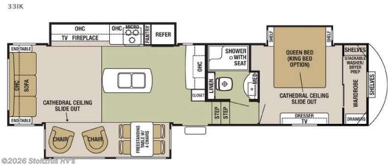 2016 Forest River Cedar Creek Silverback 33IK - Used Fifth Wheel For Sale by Stoltzfus RV's in Adamstown, Pennsylvania features Slideout