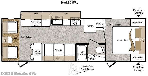 2010 Keystone Passport 285RL - Used Travel Trailer For Sale by Stoltzfus RV's in Adamstown, Pennsylvania features Slideout