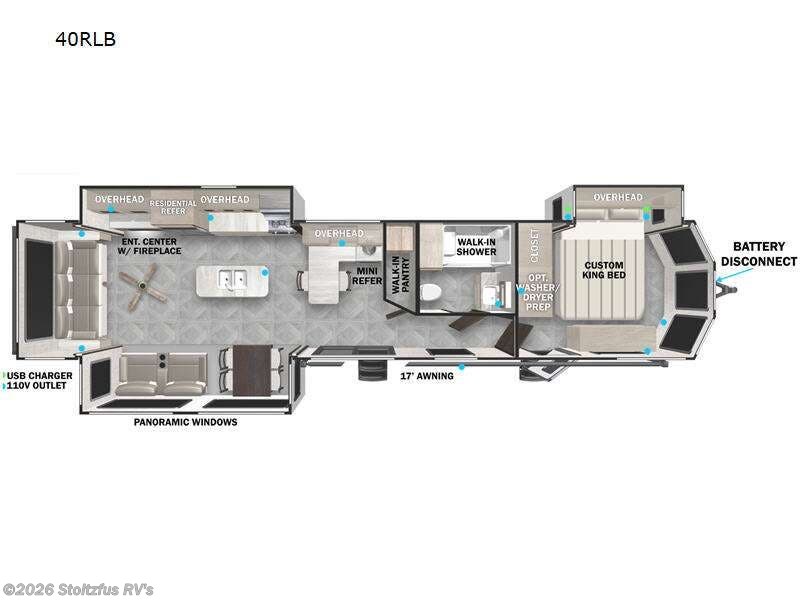 2023 Forest River Salem Villa Series 40RLB - Used Destination Trailer For Sale by Stoltzfus RV's in Adamstown, Pennsylvania features Slideout