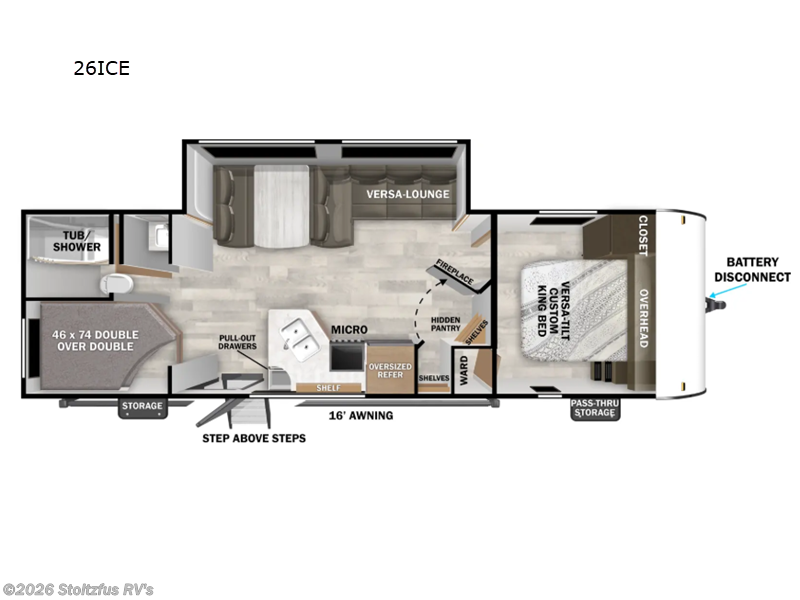 2026 Forest River Salem Cruise Lite 26ICE - New Travel Trailer For Sale by Stoltzfus RV's in Adamstown, Pennsylvania features Slideout