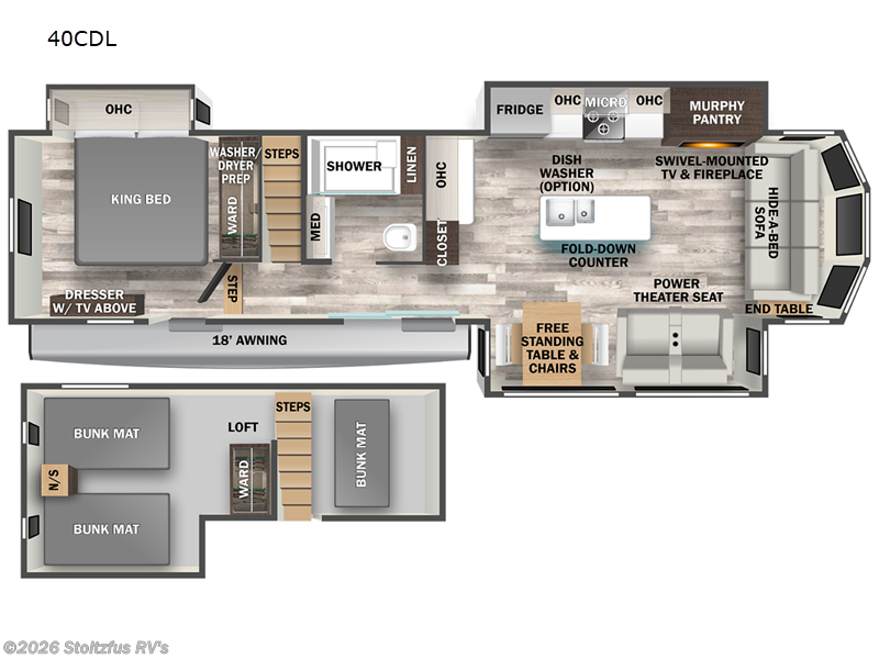 2023 Forest River Cedar Creek Cottage 40CDL - Used Destination Trailer For Sale by Stoltzfus RV's in Adamstown, Pennsylvania features Slideout